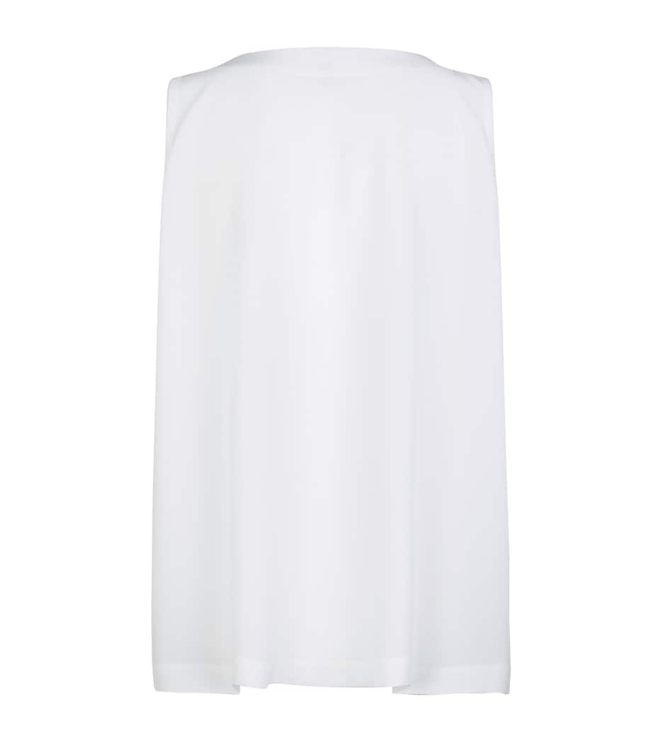 Silk Shell Top WHITE Image 12