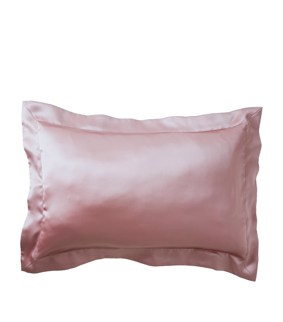 Silk Boudoir Pillowcase (30cm x 40cm) VINTAGE PINK Image 1