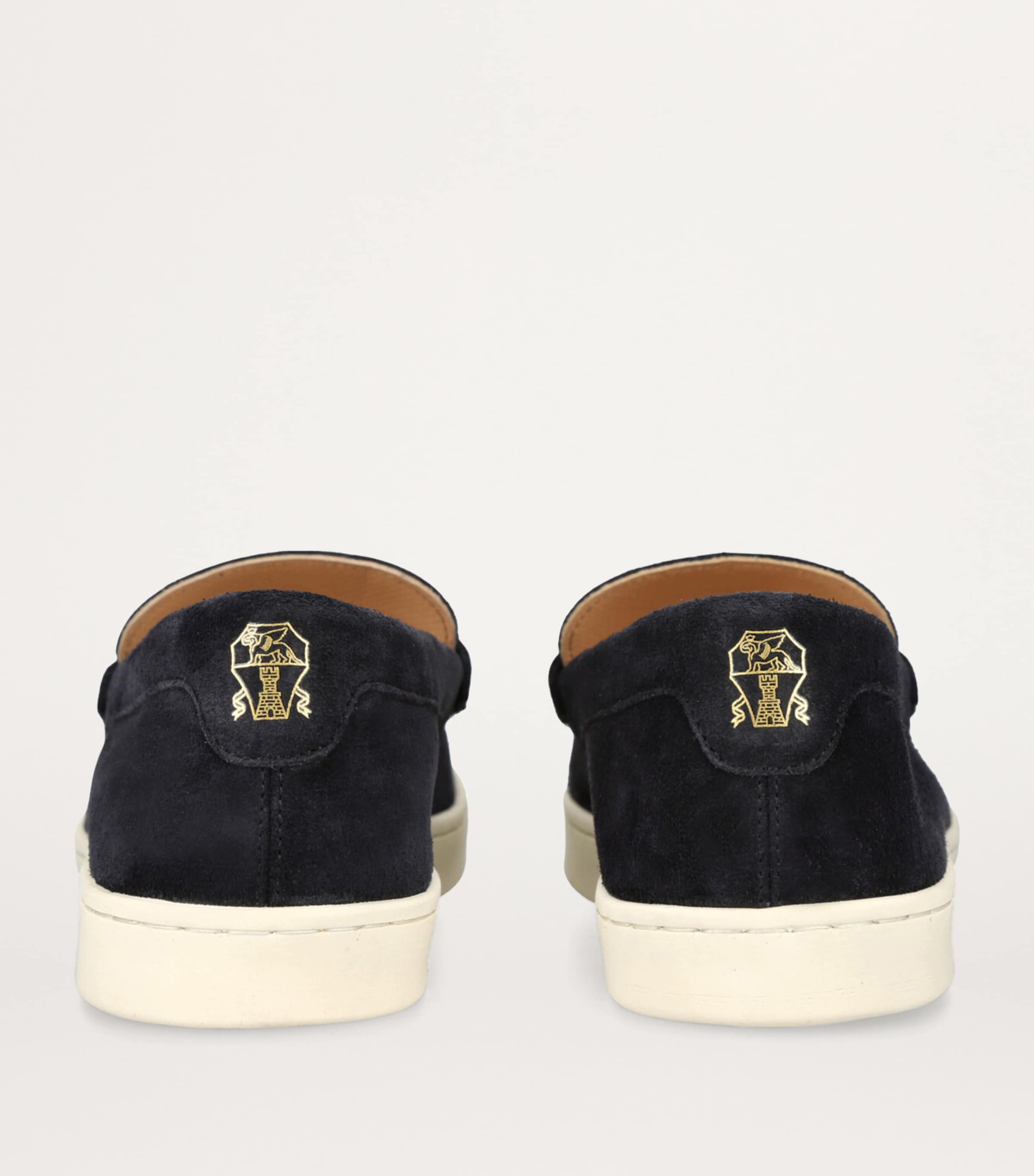 Brunello Cucinelli Suede Hybrid Loafers Blue/dark Image 2