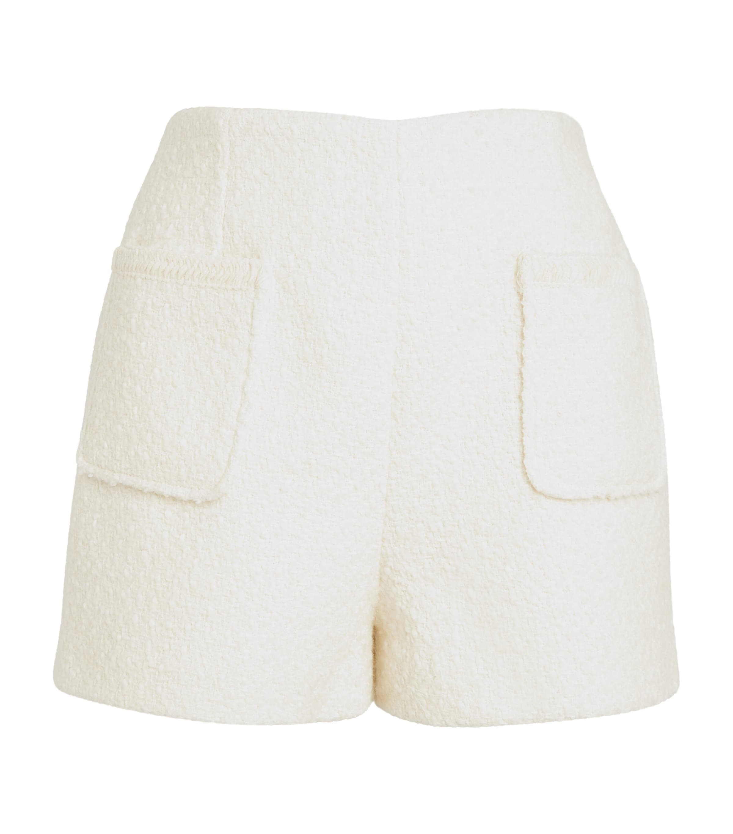 Claudie Pierlot Wool-blend Shorts In Nude