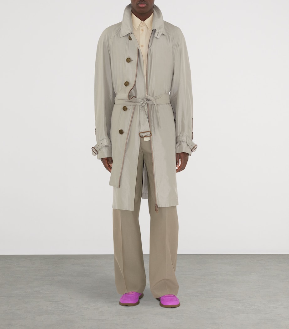 Silk Long Car Coat CASTLE Image 2
