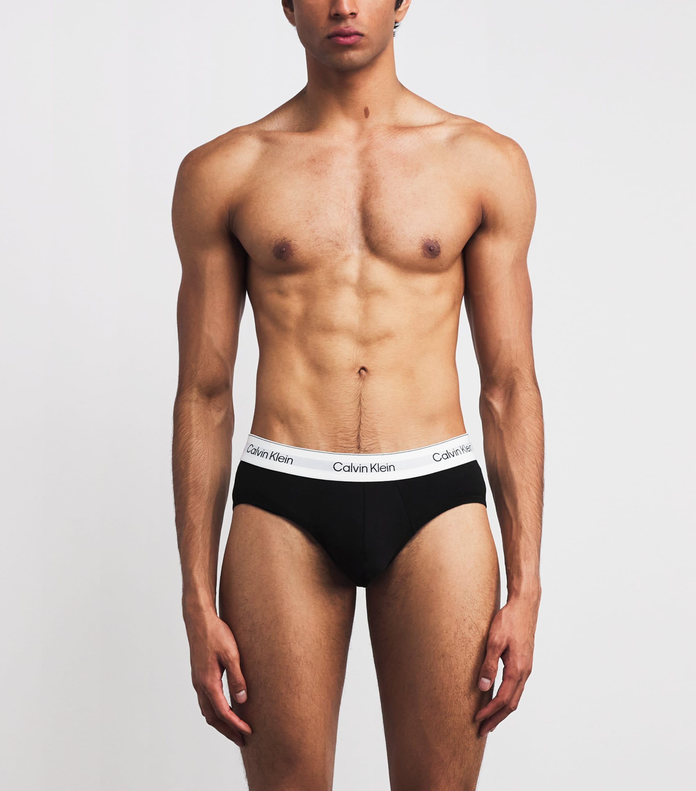 Cotton Stretch Icon Hip Briefs (Pack of 3) BLACK/BIJOU MODERN Image 2