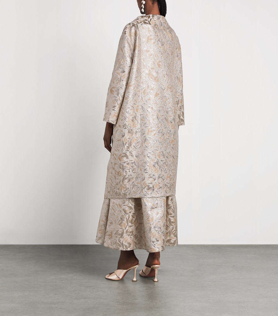 Huishan Zhang Womens Pippa Opera Coat Gold Image 4