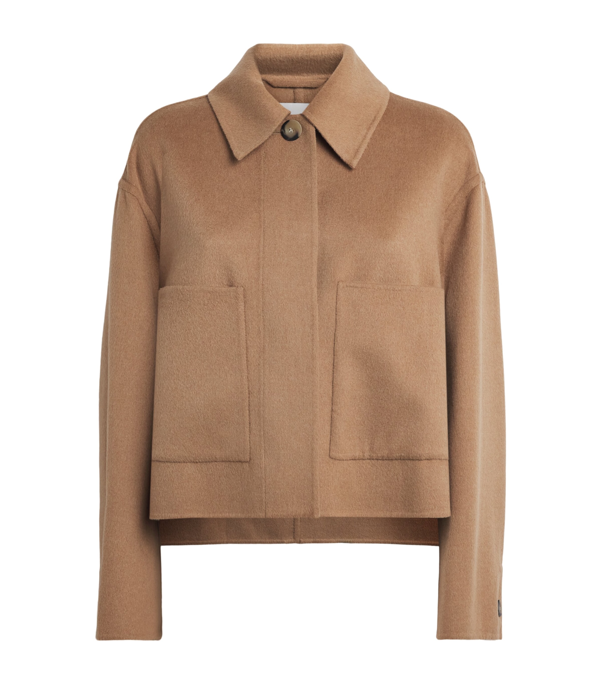 Joseph Womens Wool-Silk Kalaa Jacket Camel Image 1
