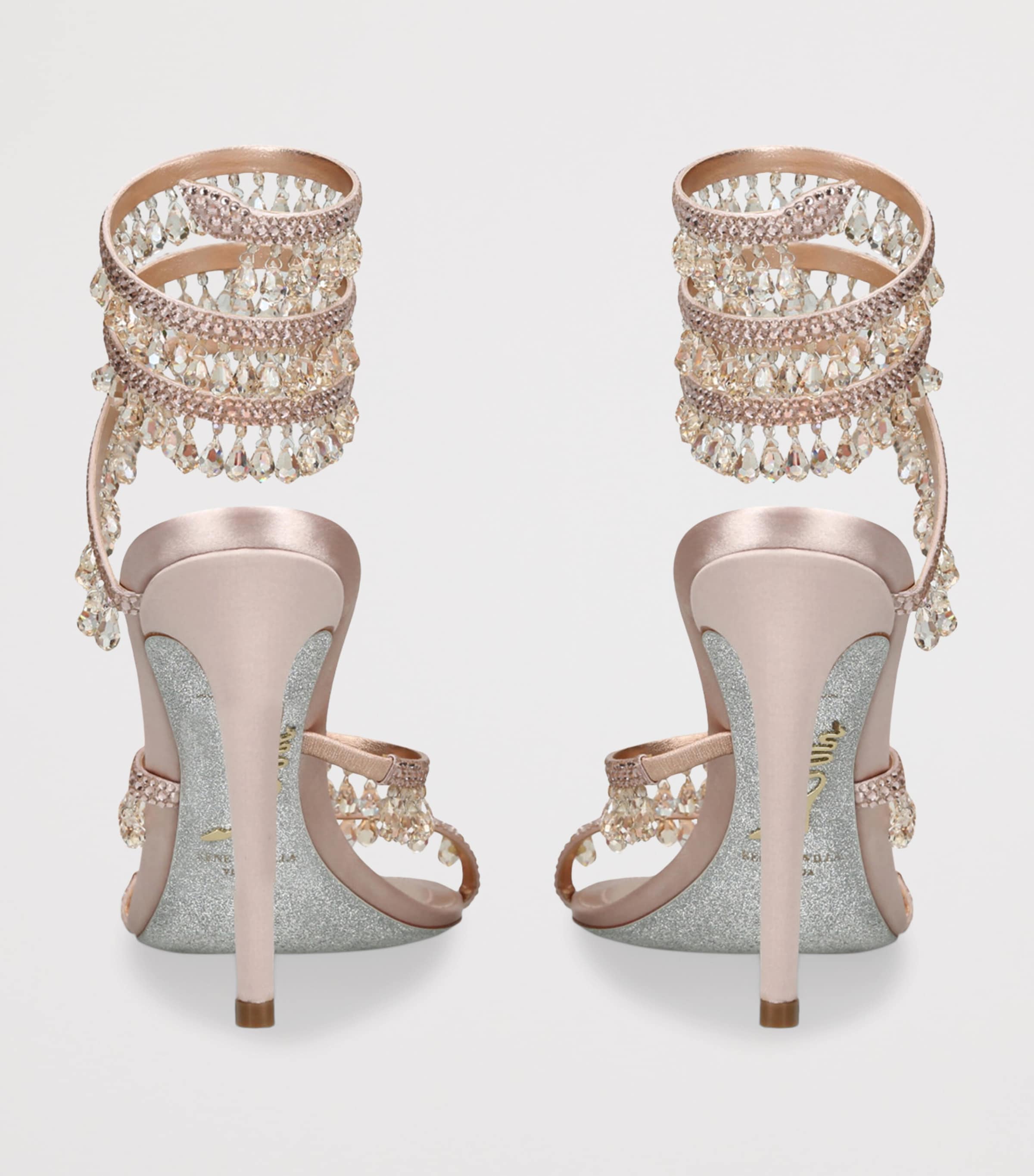 Satin Chandelier Sandals 105 PALE PINK Image 2