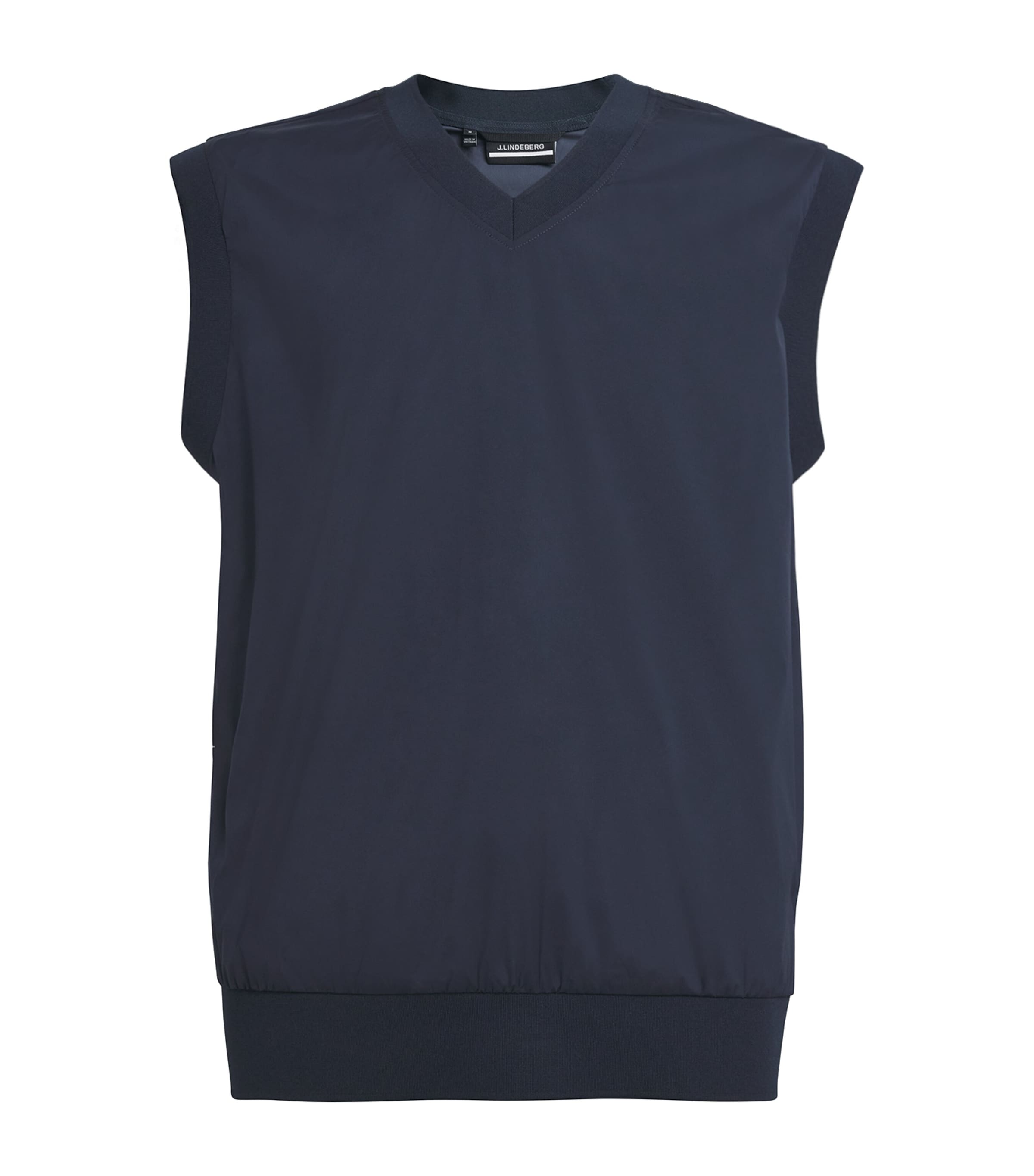 J. LINDEBERG HYBRID WINDBREAKER GILET