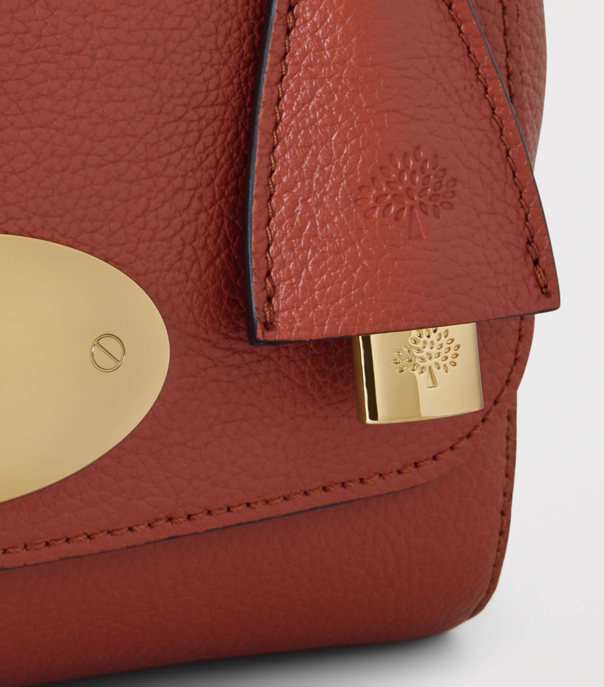 Leather Lily Shoulder Bag RUST Image 5