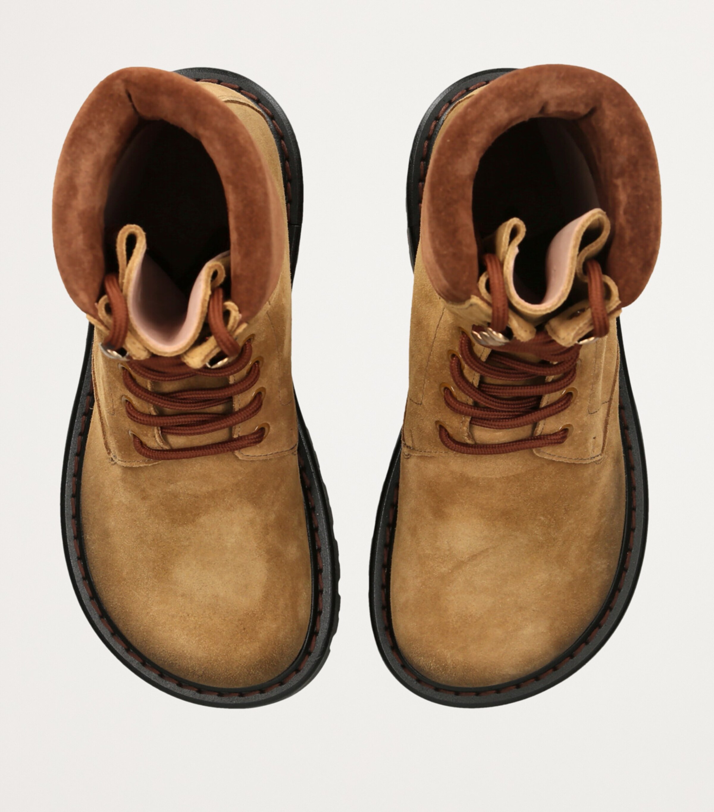 LOEWE Suede Sierra Boots Brown Image 4