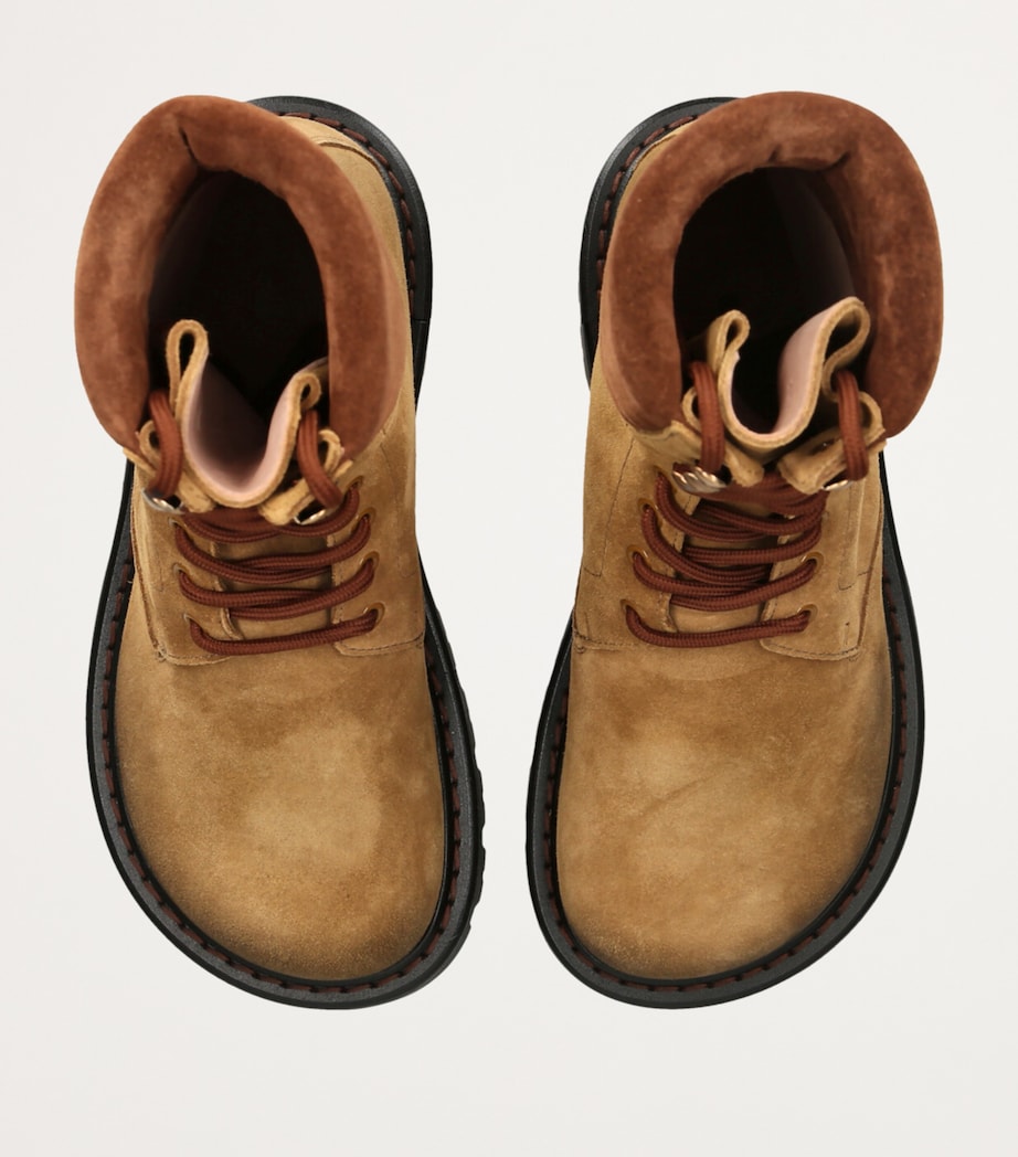 LOEWE Suede Sierra Boots Brown Image 4