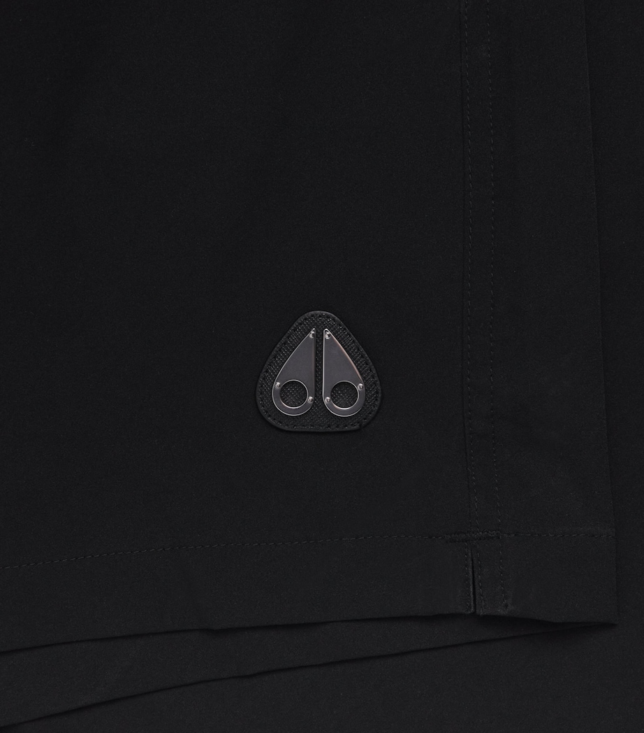 Moose Knuckles Mens Drawstring Swim Shorts Black Image 5