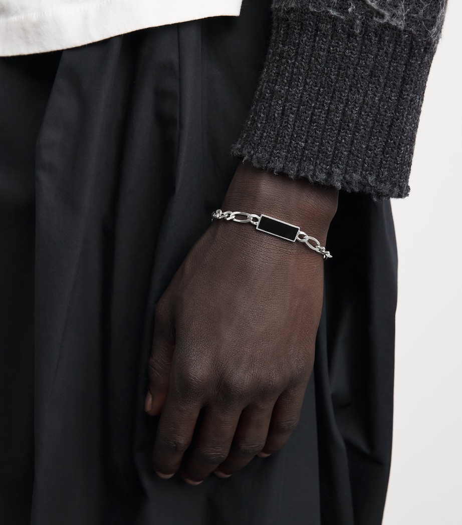 FYR Sterling Silver and Onyx Brother Bracelet Silver Image 4