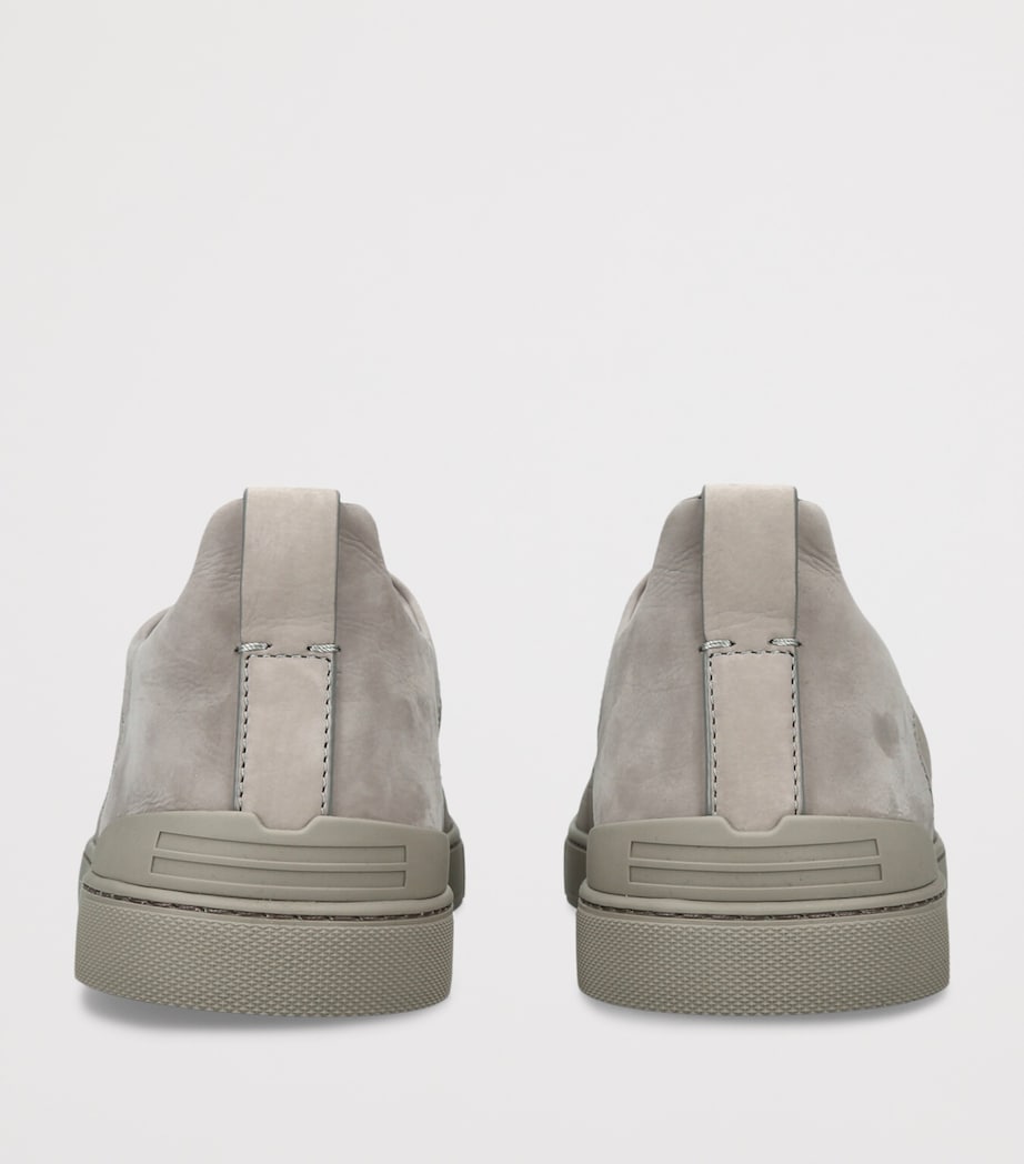 Crocodile Leather Triple Stitch SECONDSKIN Sneakers GREY/LIGHT Image 2