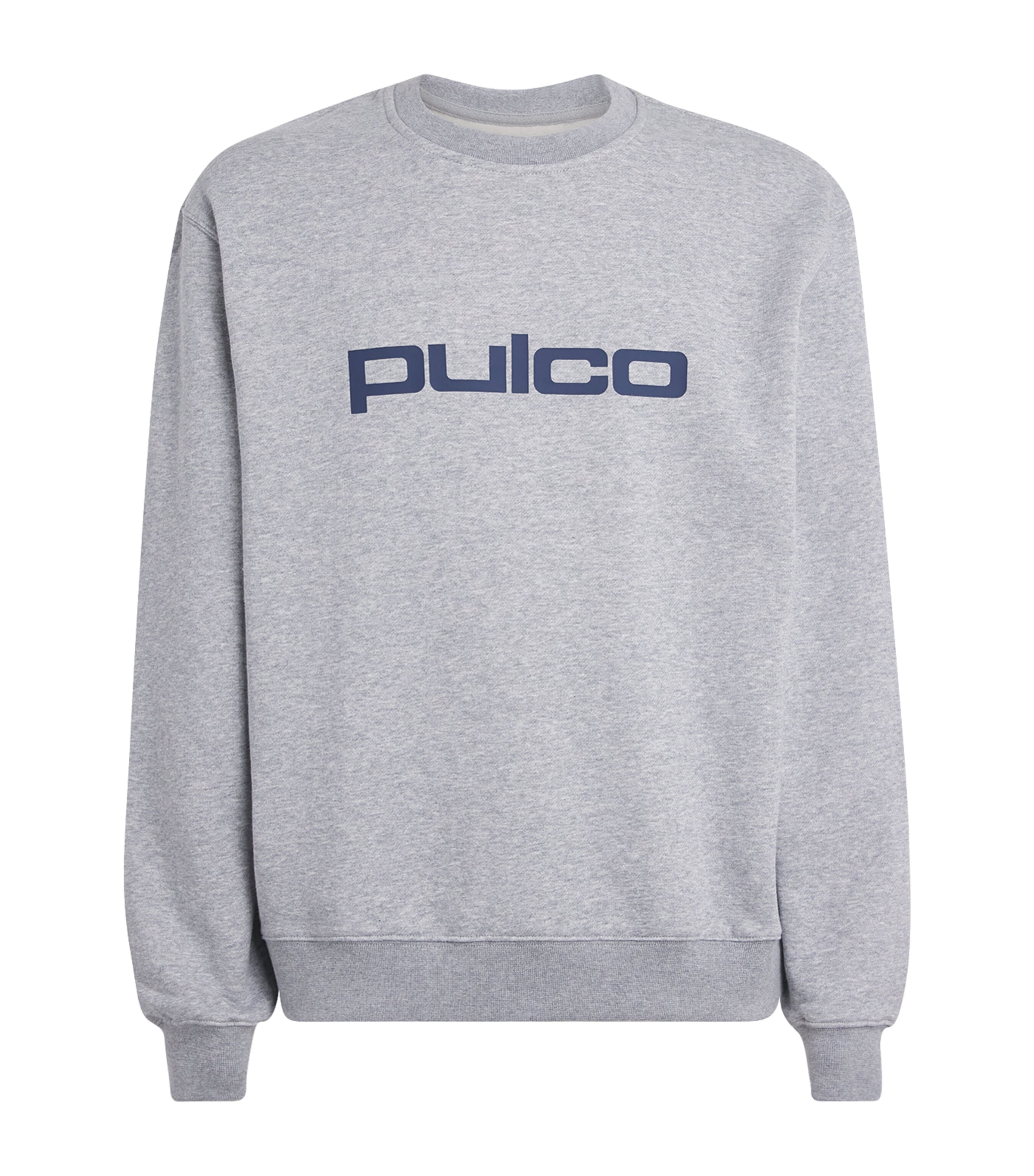 Pulco Studios Cotton-blend Logo Print Sweatshirt In Gray