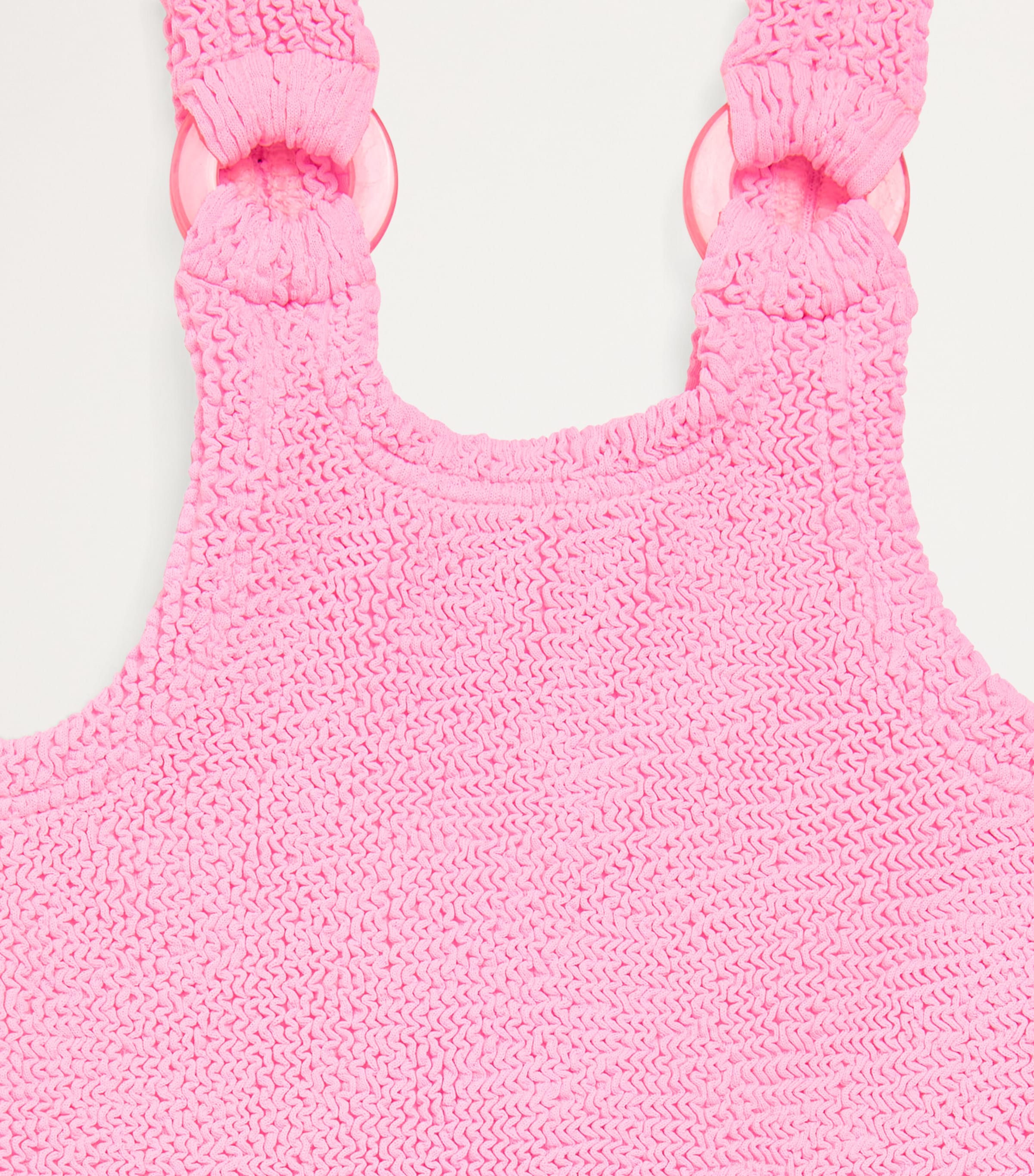 Crinkled Domino Swimsuit (7-12 Years) BUBBLEGUM Image 3