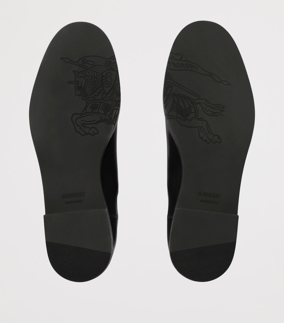 Burberry Leather Hampstead Chelsea Boots Black Image 5