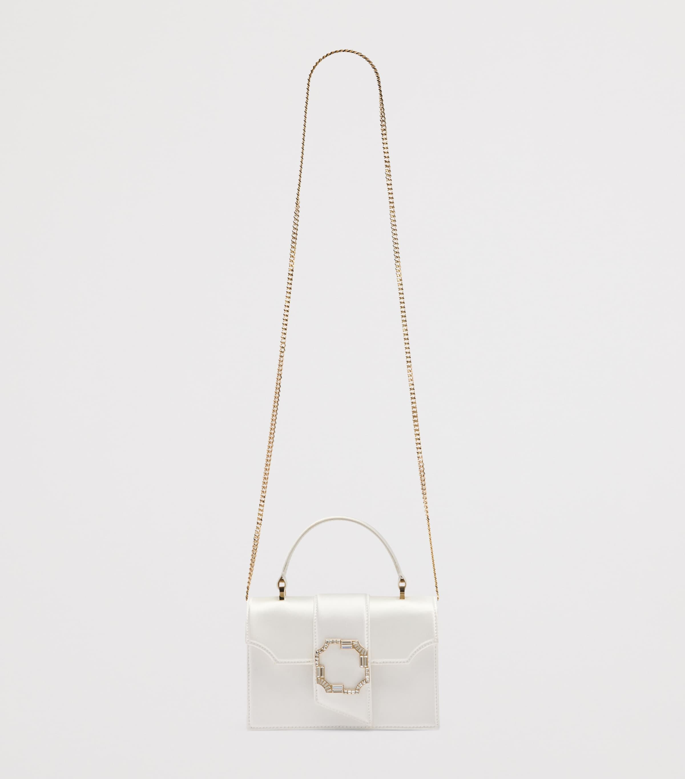 Malone Souliers Mini Satin Audrey Top-Handle Bag Ivory Image 5
