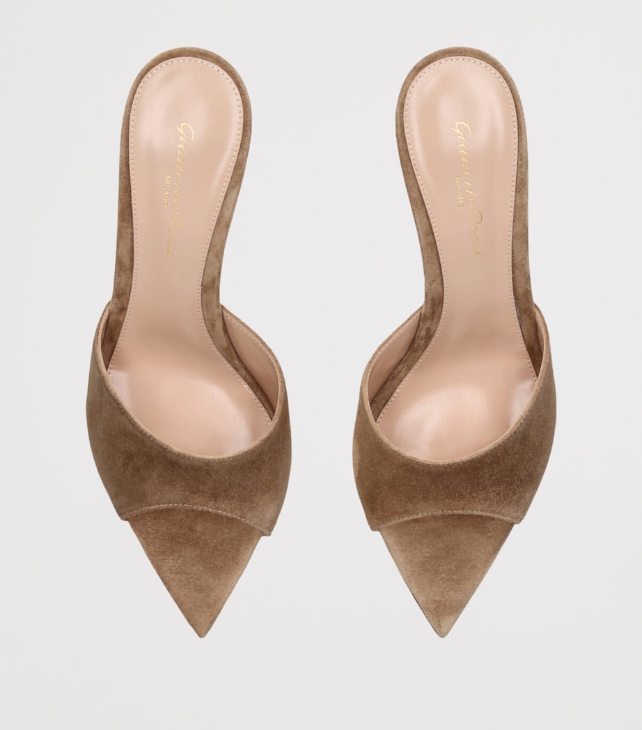 Suede Elle Mules 85 BEIGE Image 4