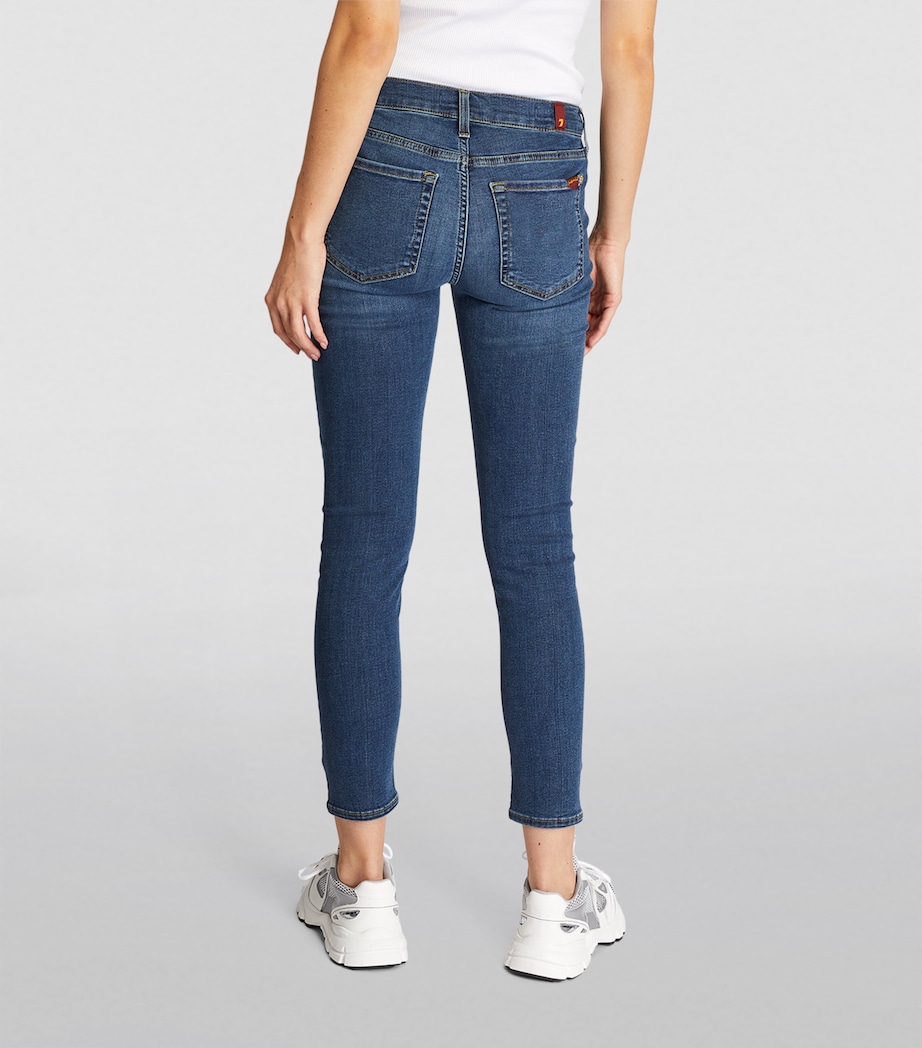 B(Air) High-Rise Ankle Skinny Jeans DUCHESS MID BLUE Image 4