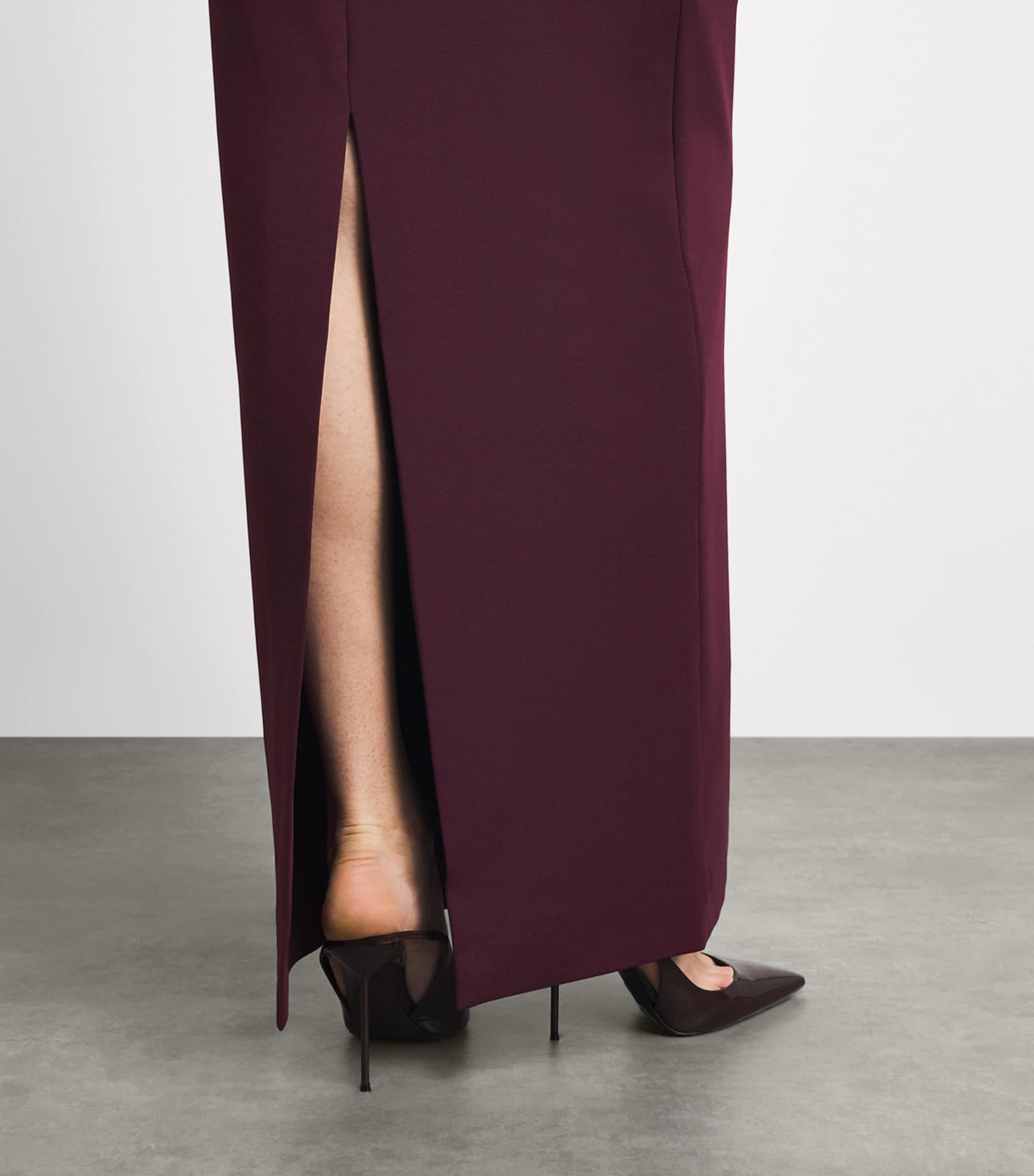 Solace London Womens Satin Lucine Maxi Dress Grape Image 5