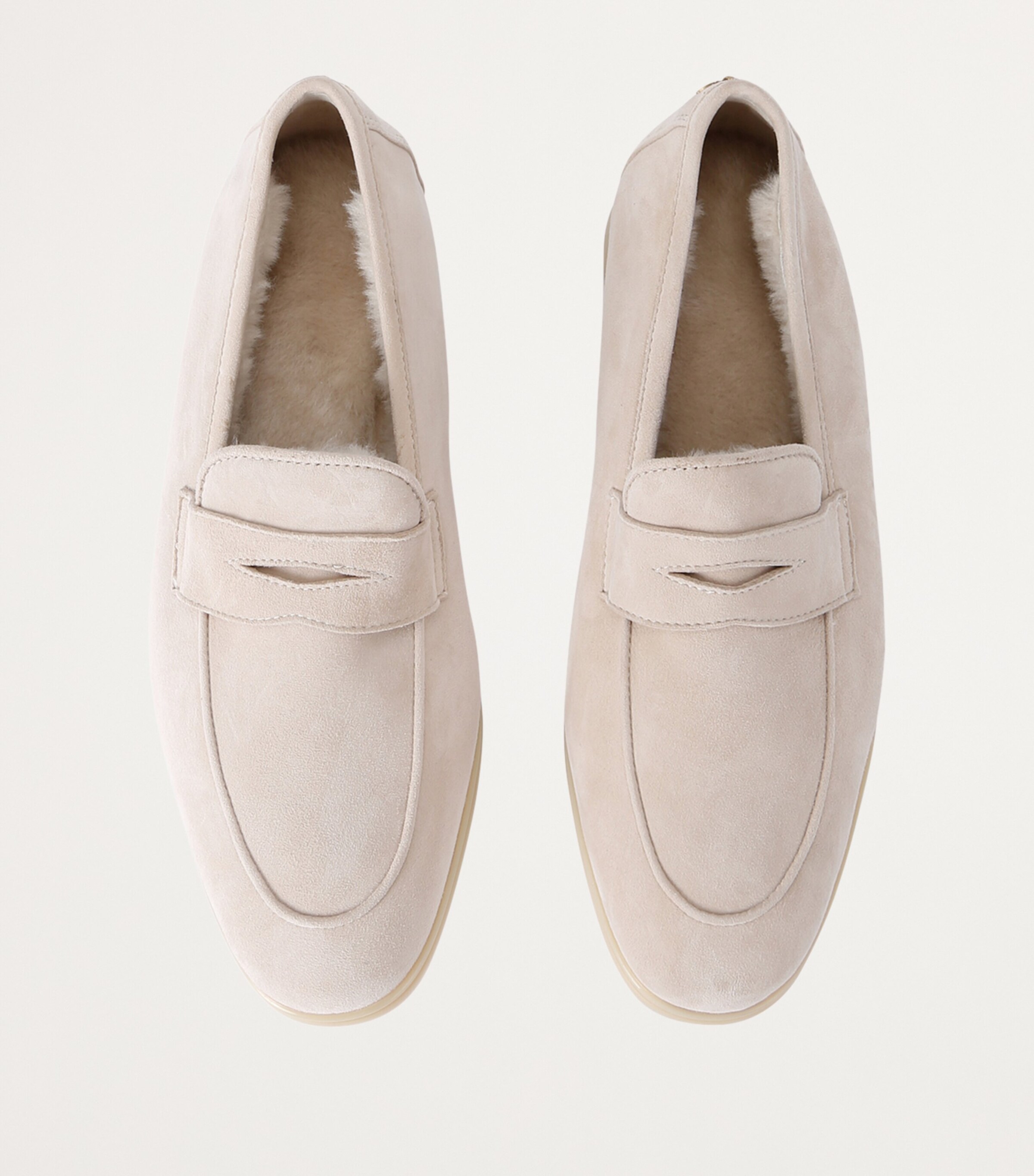 Bougeotte Suede Loisir Gommé Loafers Beige Image 4