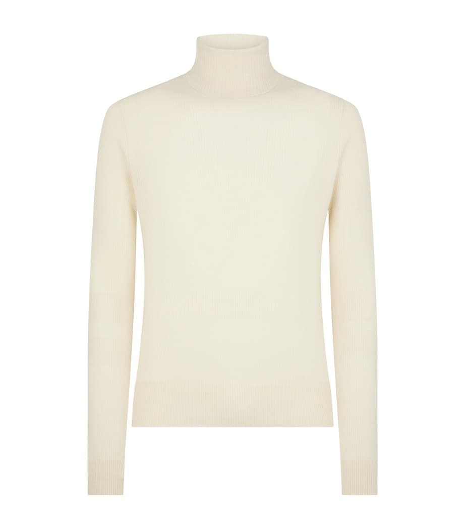 Wool-Silk-Cashmere Rollneck Sweater - Image 1