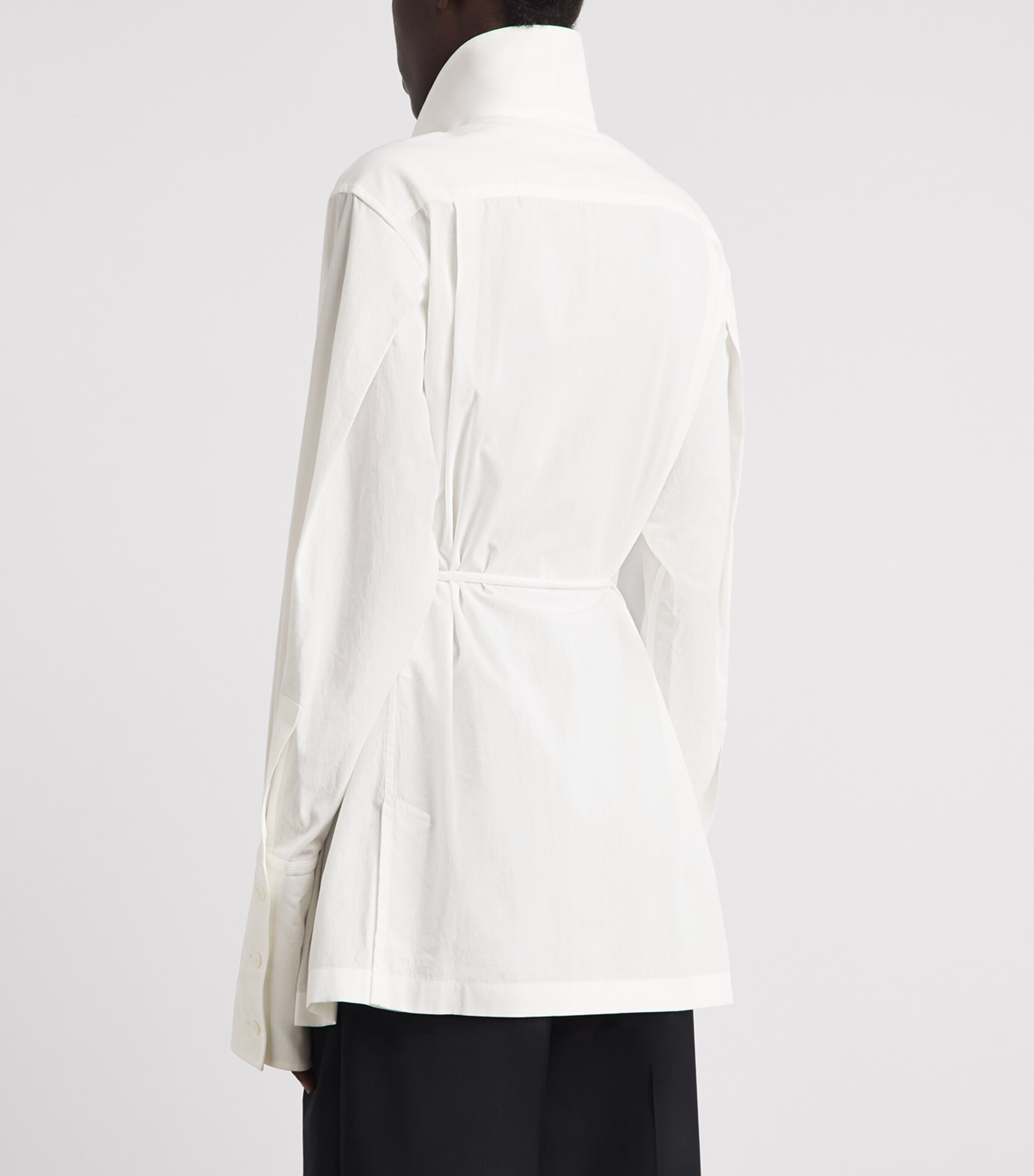 Issey Miyake Womens Cotton Monsieur Shirt White Image 5