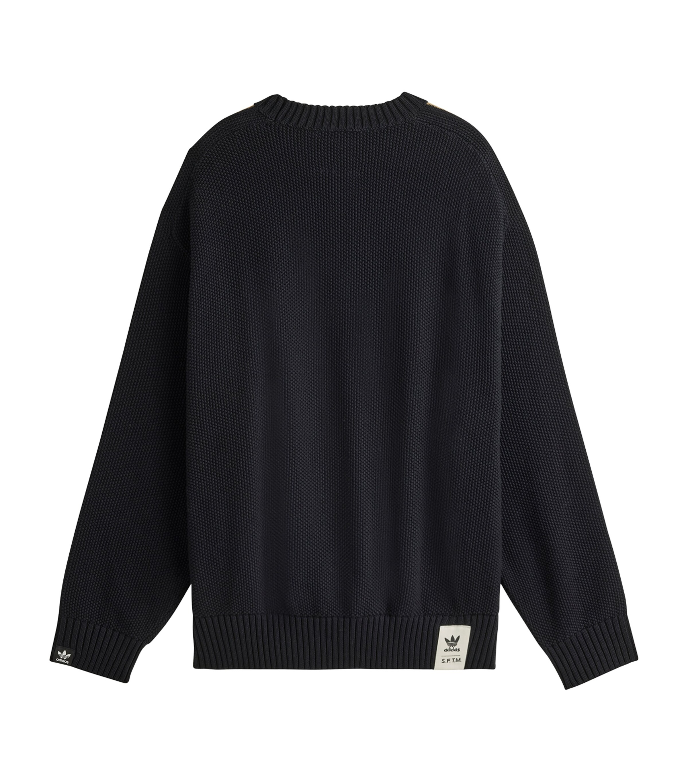 adidas Black x Song For The Mute Cotton Flower Sweater | Harrods UK