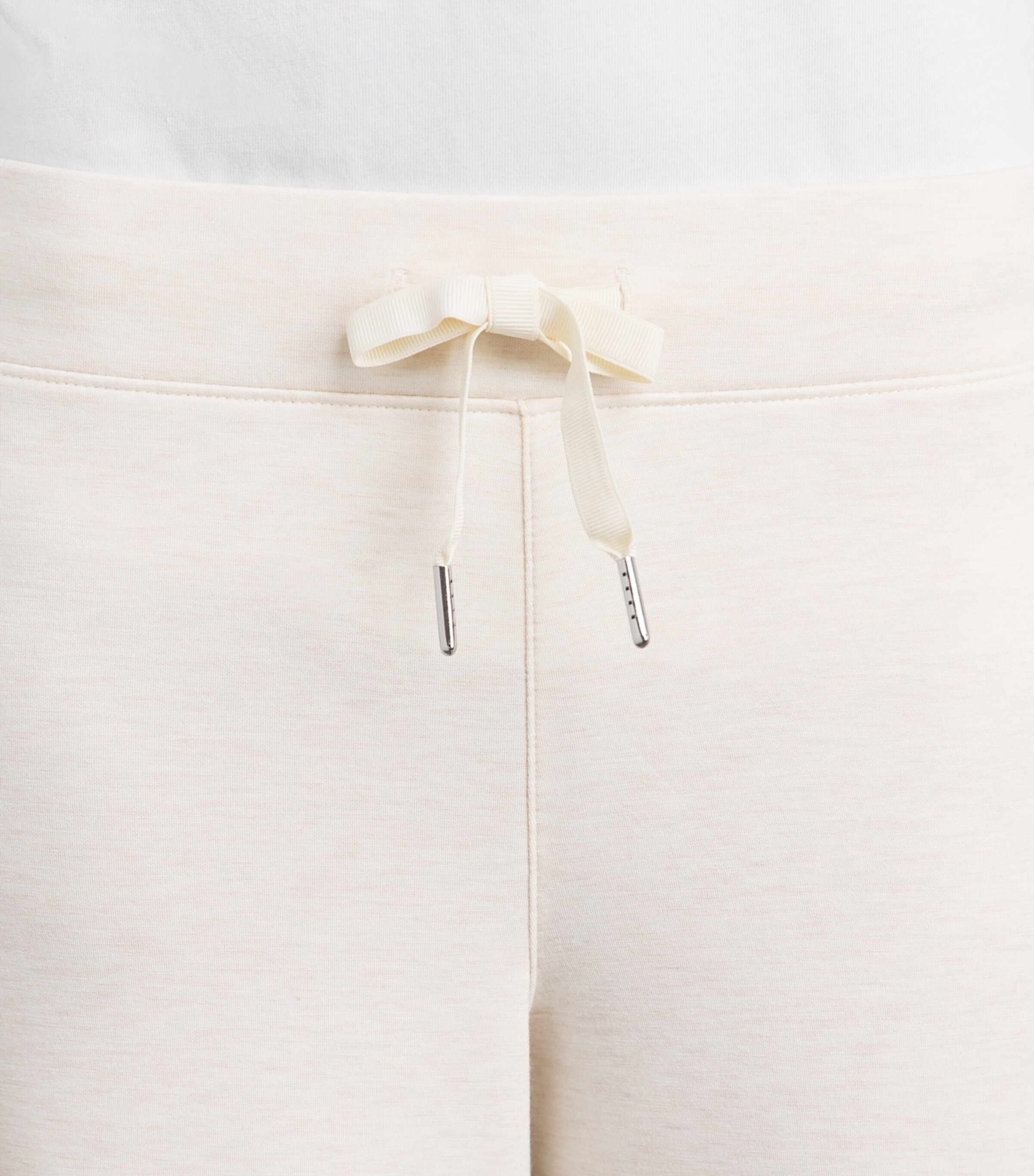 SPANX Womens SPANX AirEssentials Wide-Leg Sweatpants Oatmeal Heather Image 3