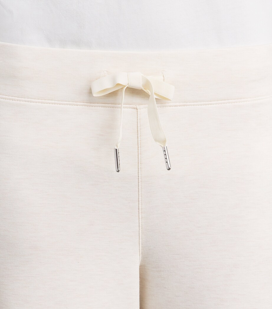 SPANX Womens SPANX AirEssentials Wide-Leg Sweatpants Oatmeal Heather Image 3