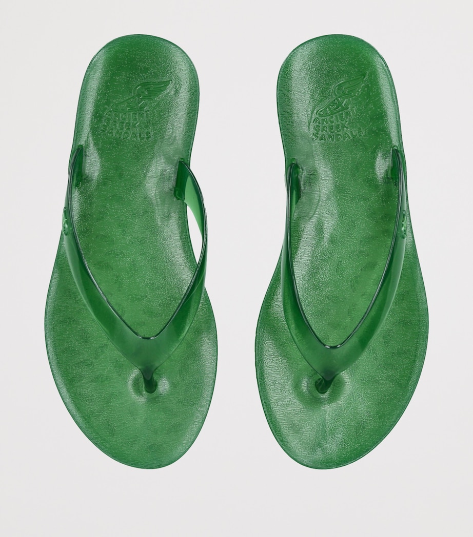 Jelly Saionara Flip Flops GREEN Image 4