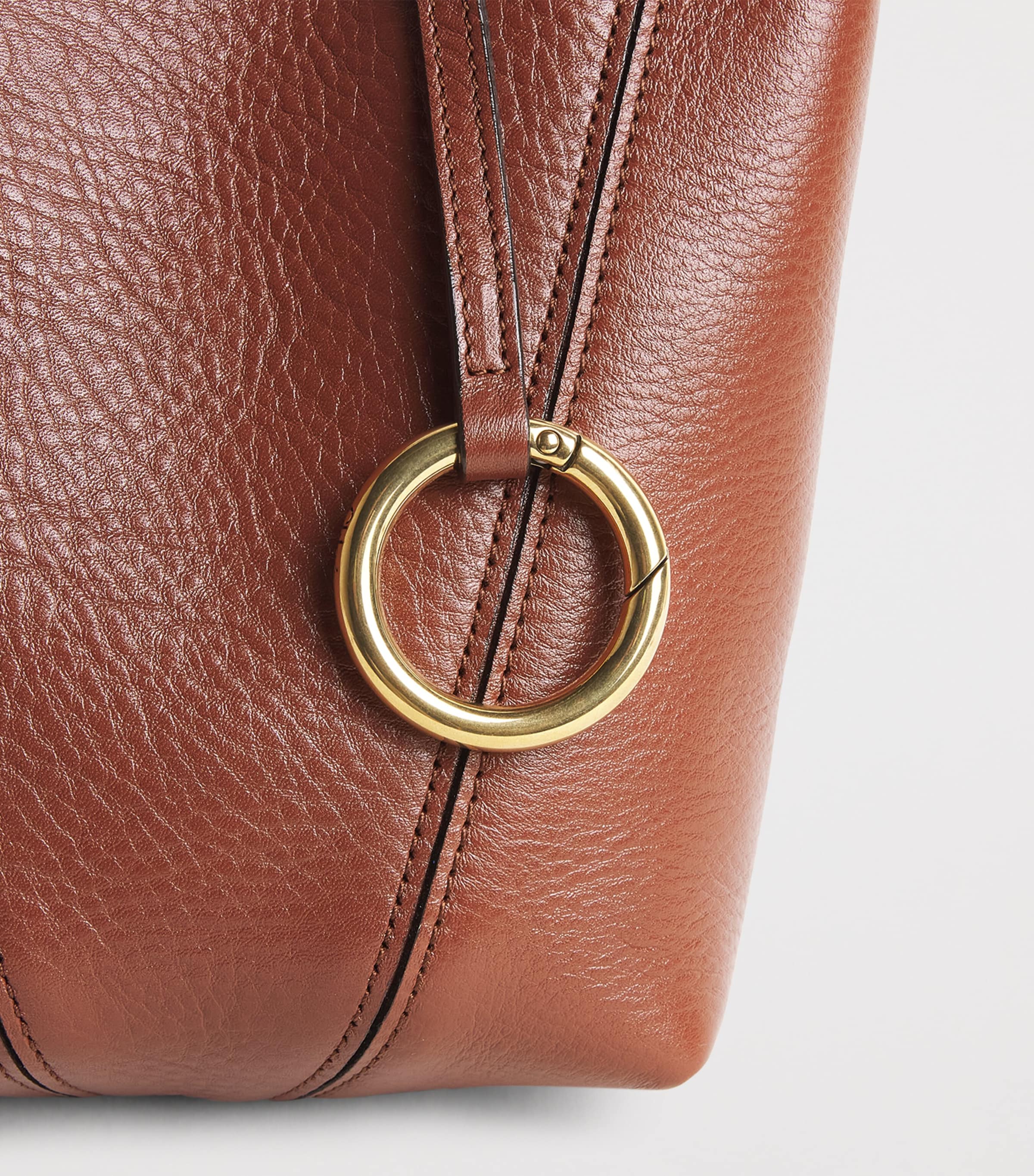 Chloé Small Leather Spin Tote Bag Blushy Brown Image 5