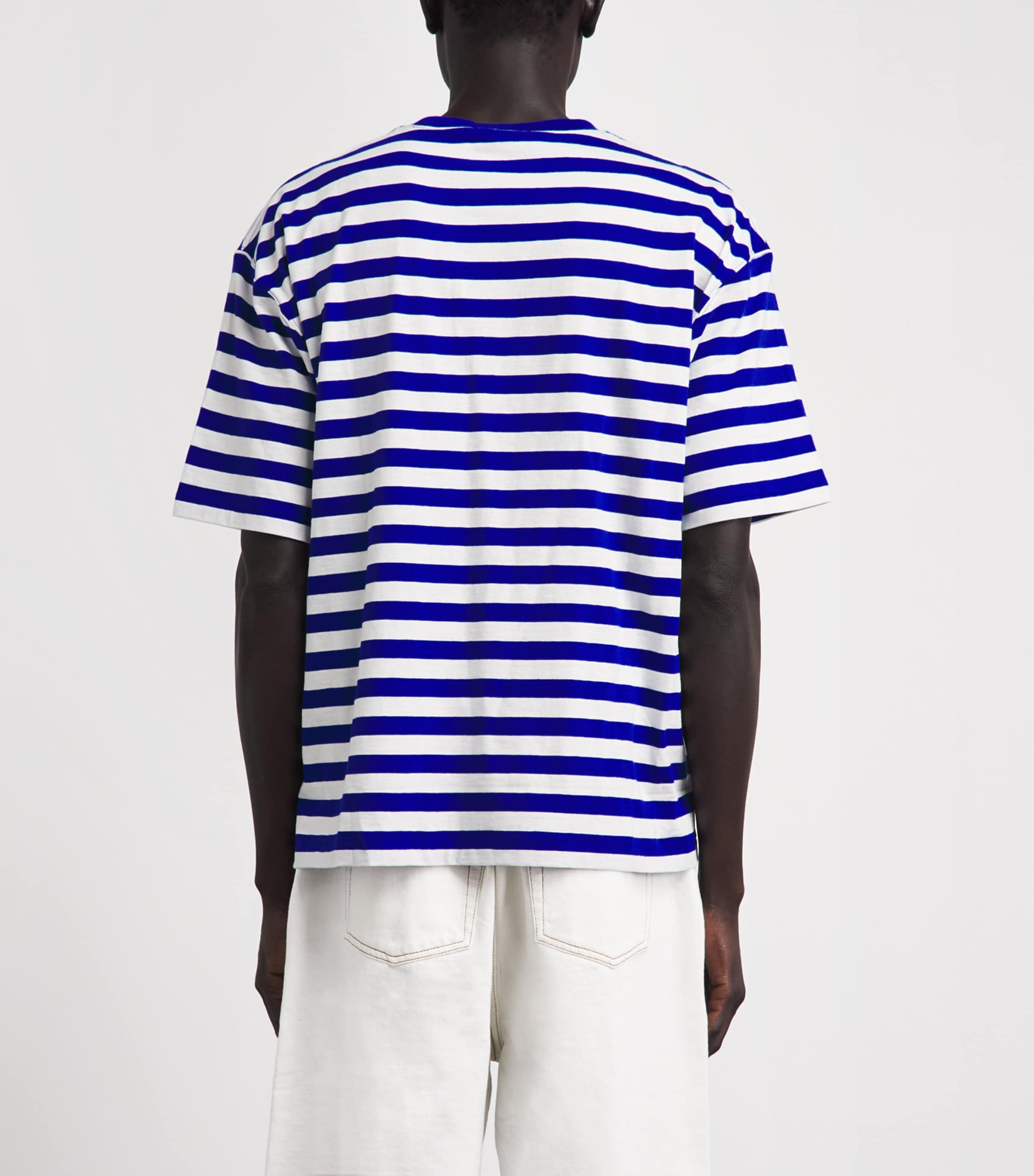Polo Ralph Lauren Mens Cotton Stripe Polo Pony T-Shirt Rugby Royal/white Image 5