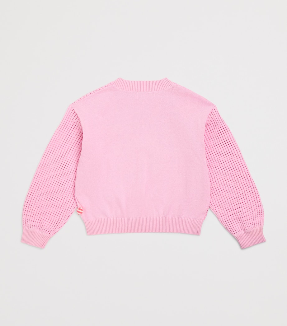 Cotton-Blend Jacquard Sweater (2-12 Years) 46NNOSEGAY Image 2