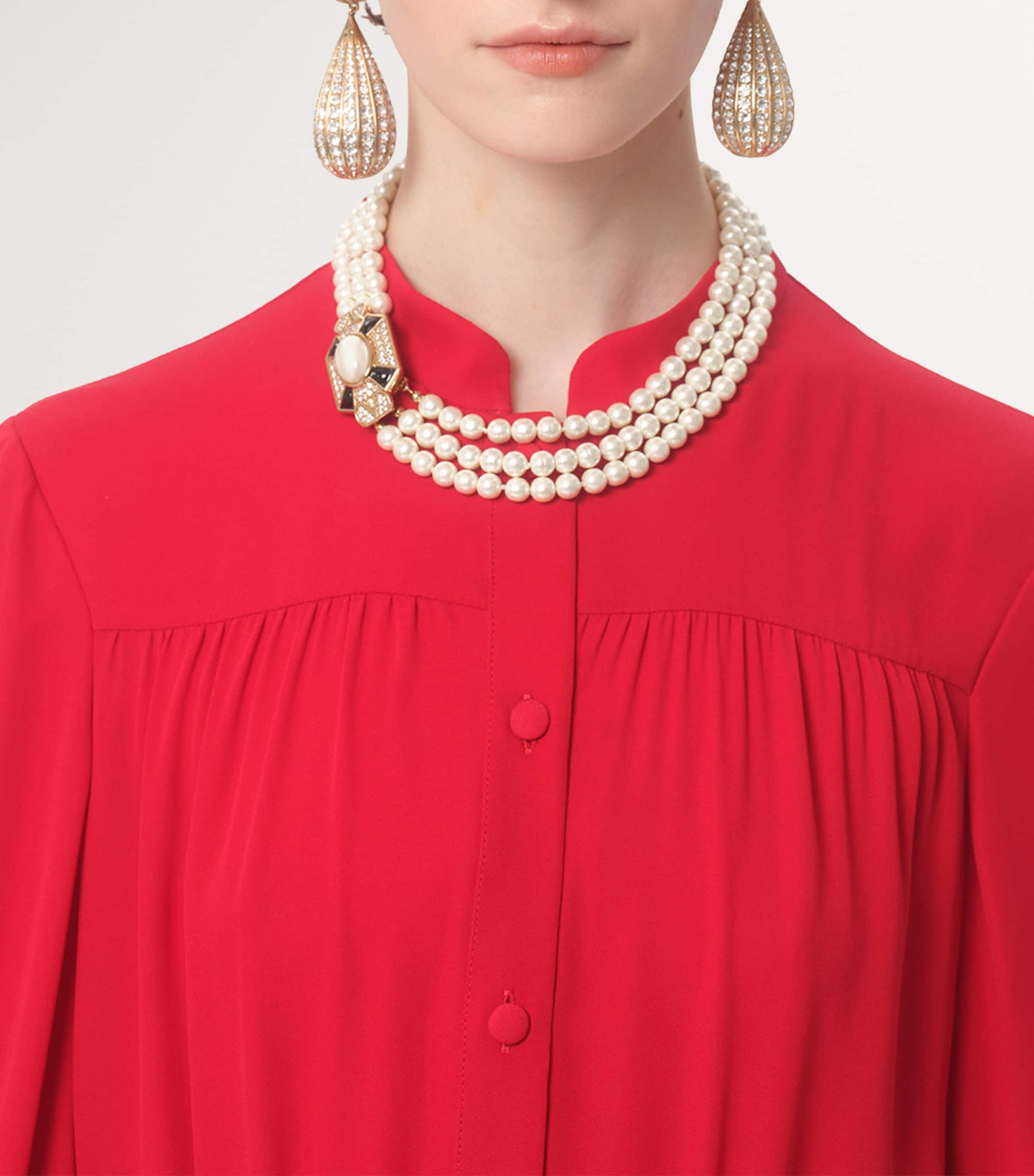 Silk Maxi Shirt Dress R9M Image 3