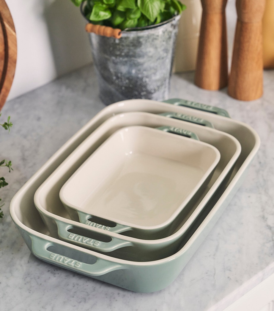 3-Piece Oven Dish Set EUCALYPTUS Image 2