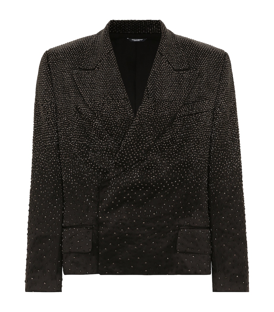 Embellished Satin Suit Jacket S9000-MULTI Image 1