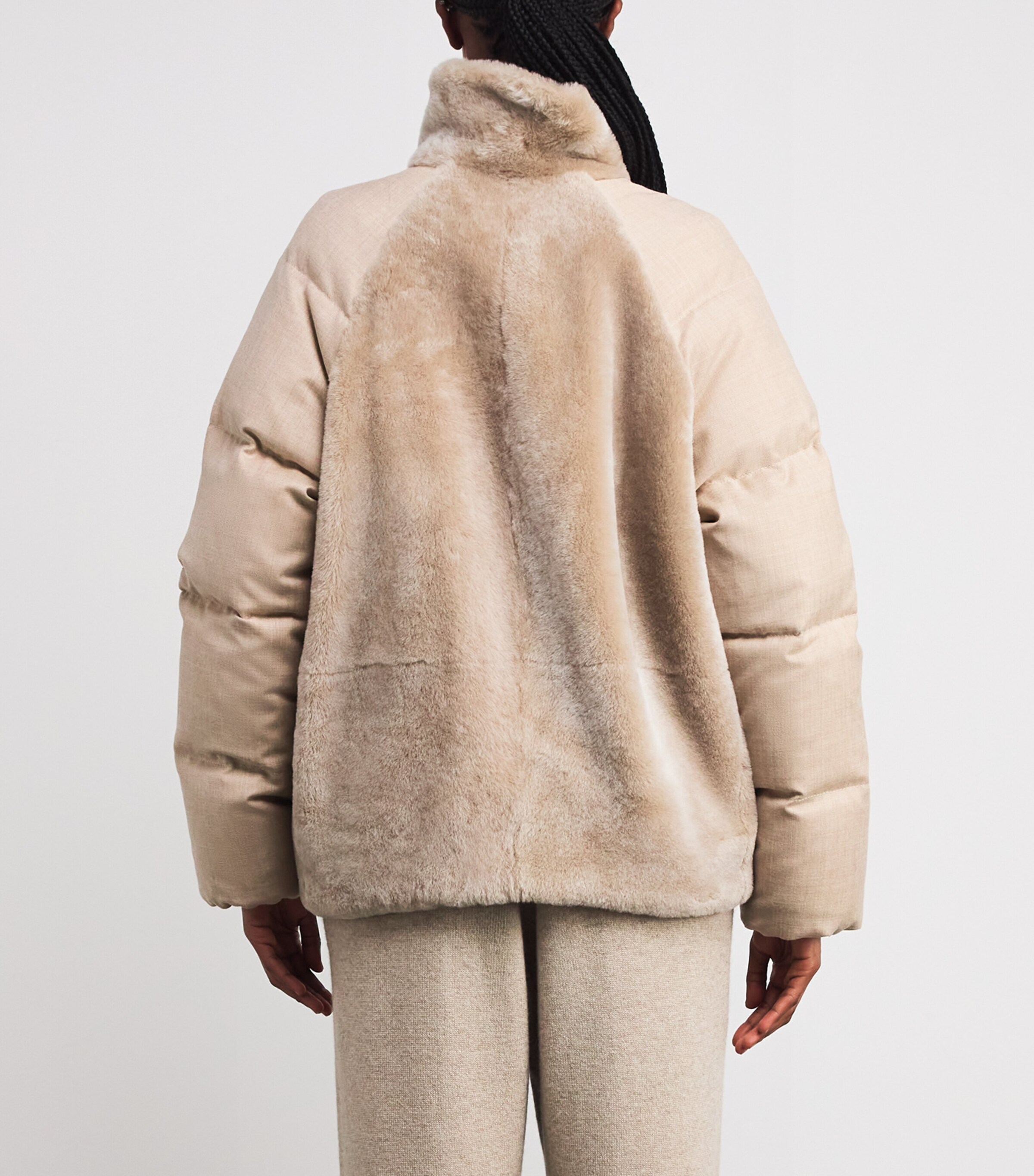 Shearling High-Neck Jacket SABBIA Image 4