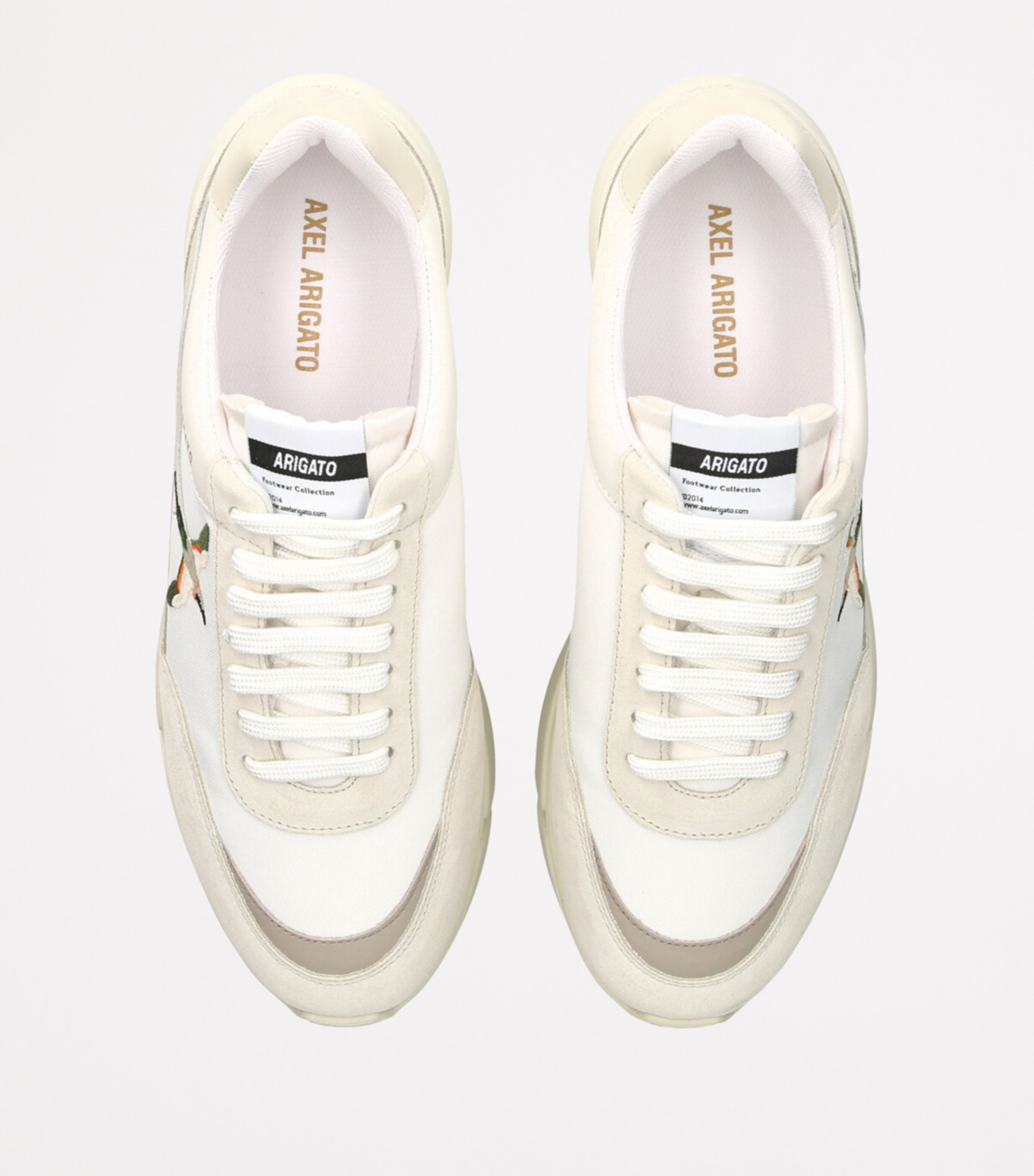 Axel Arigato Genesis Stripe Bee Bird Low-Top Sneakers White/comb Image 4