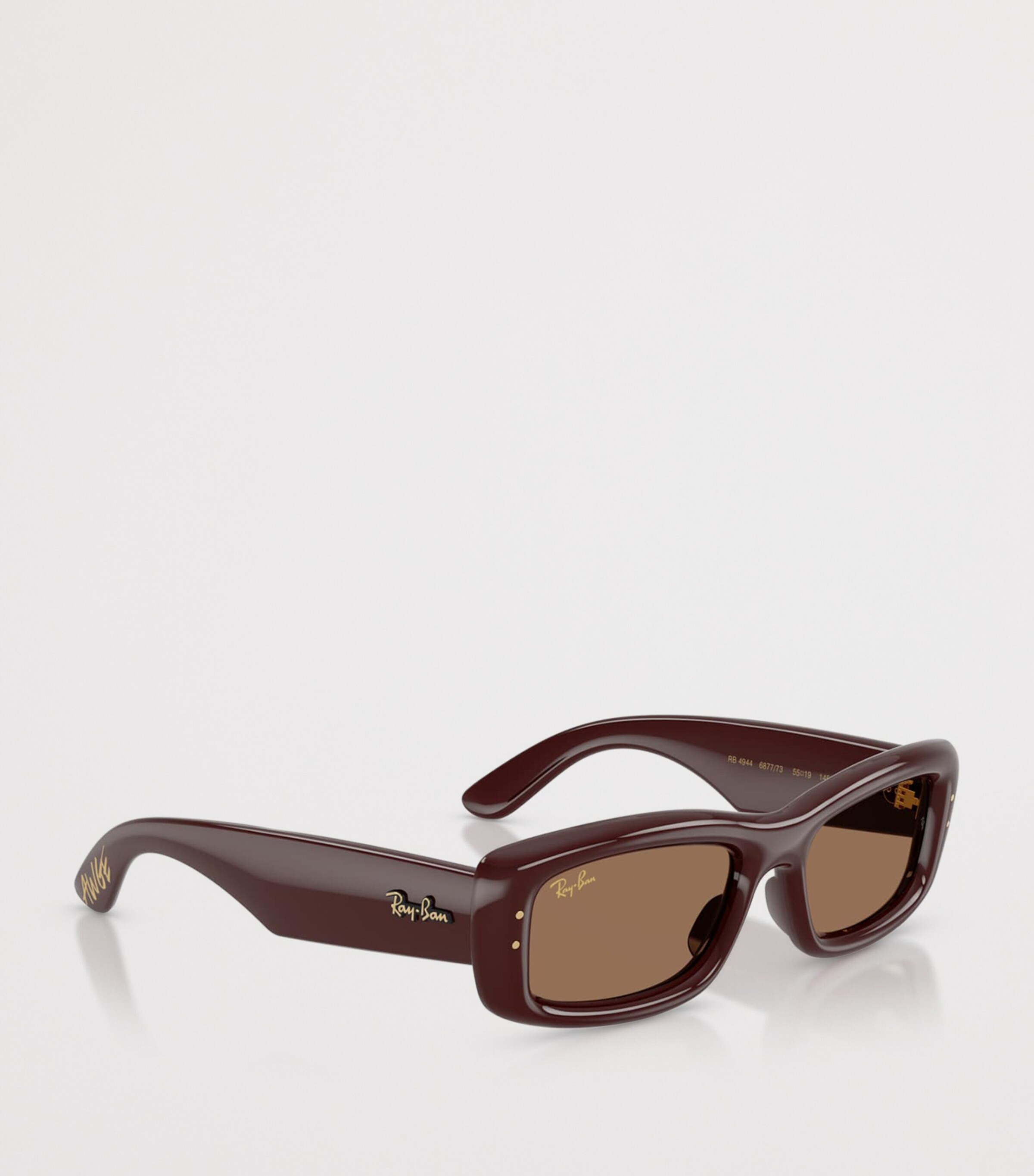 Ray-Ban Kiliane Puffer Rectangle Sunglasses Brown Image 6