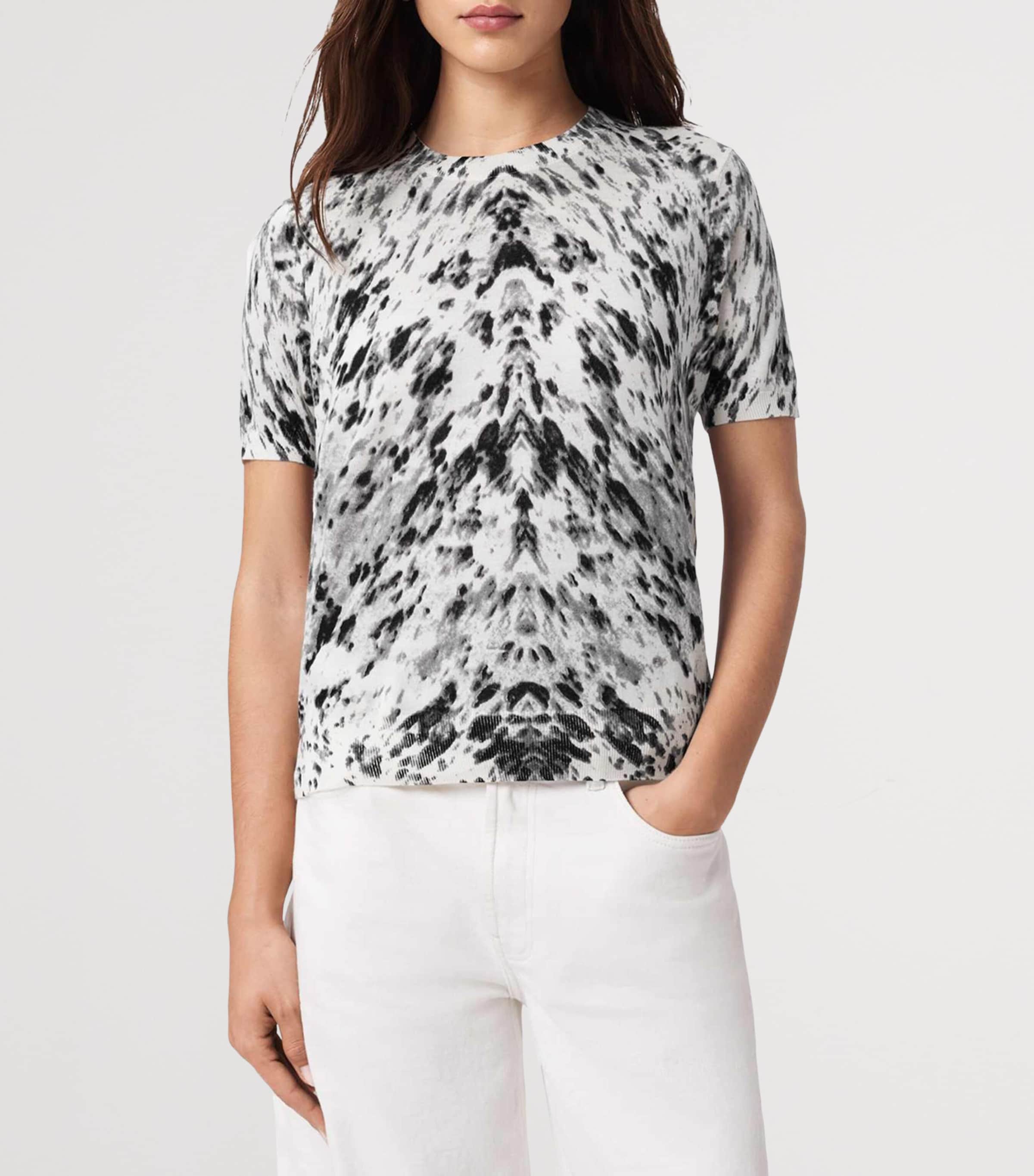 Wool Slim Anouk T-Shirt CANTER ECRU WHITE Image 3