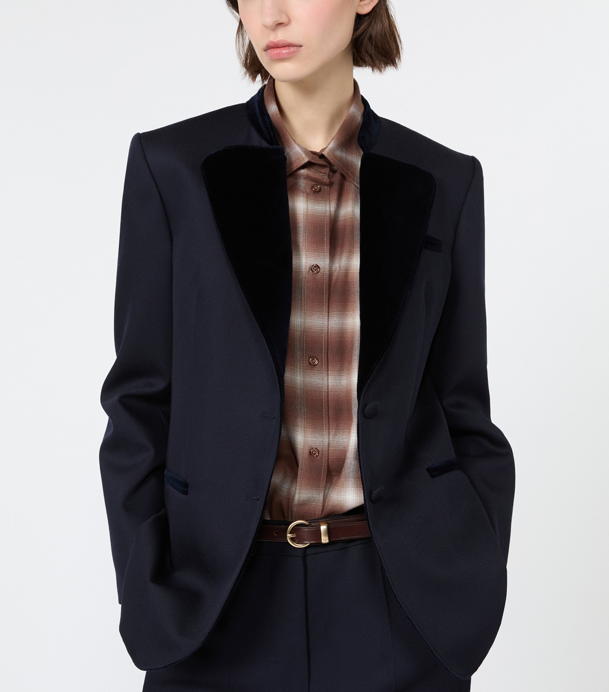Weekend Max Mara Womens Virgin Wool Blazer Ultramarine Image 5