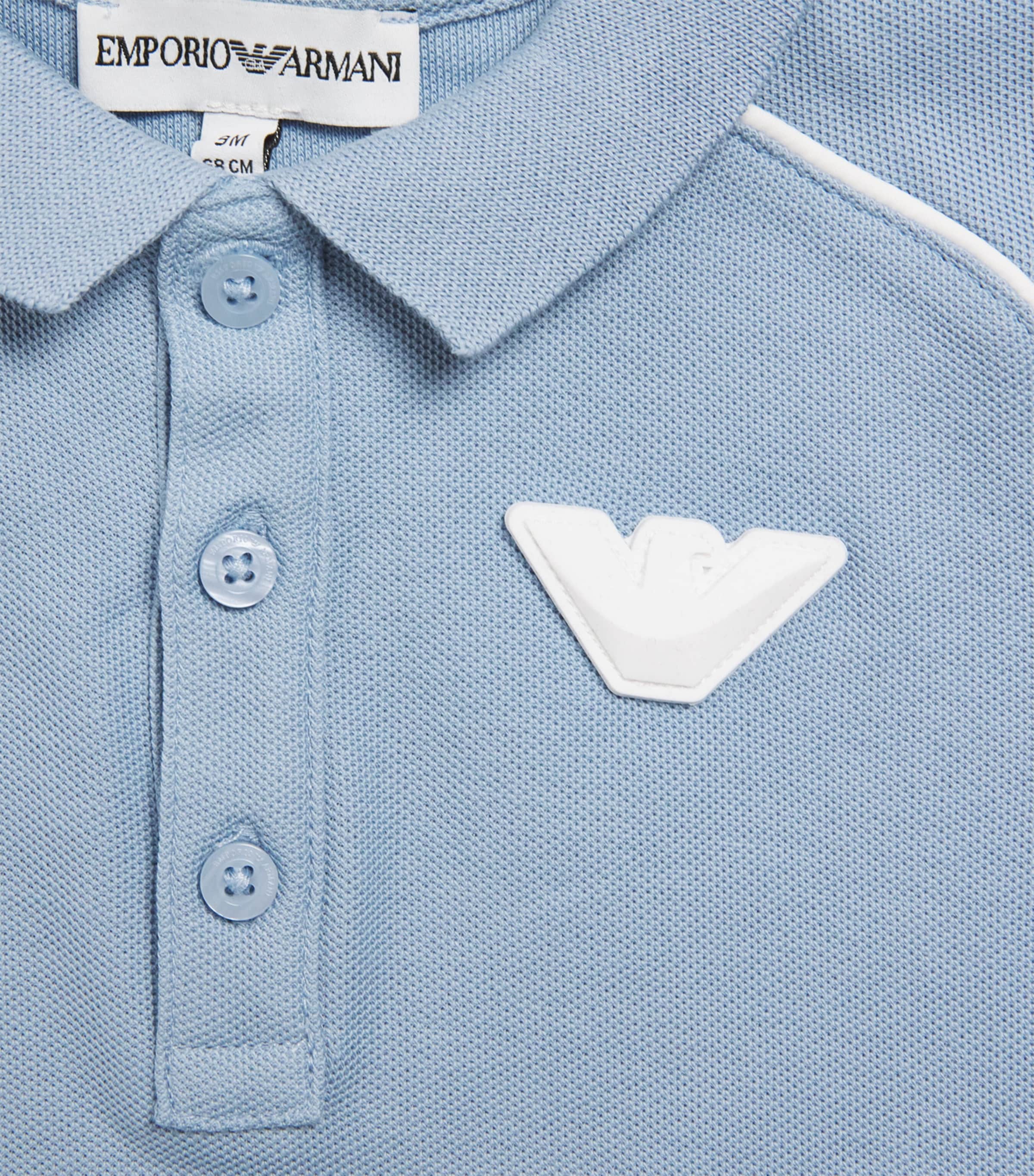 Cotton-Blend Polo Shirt (6-36 Months) SOFT CHAMBRAY Image 3