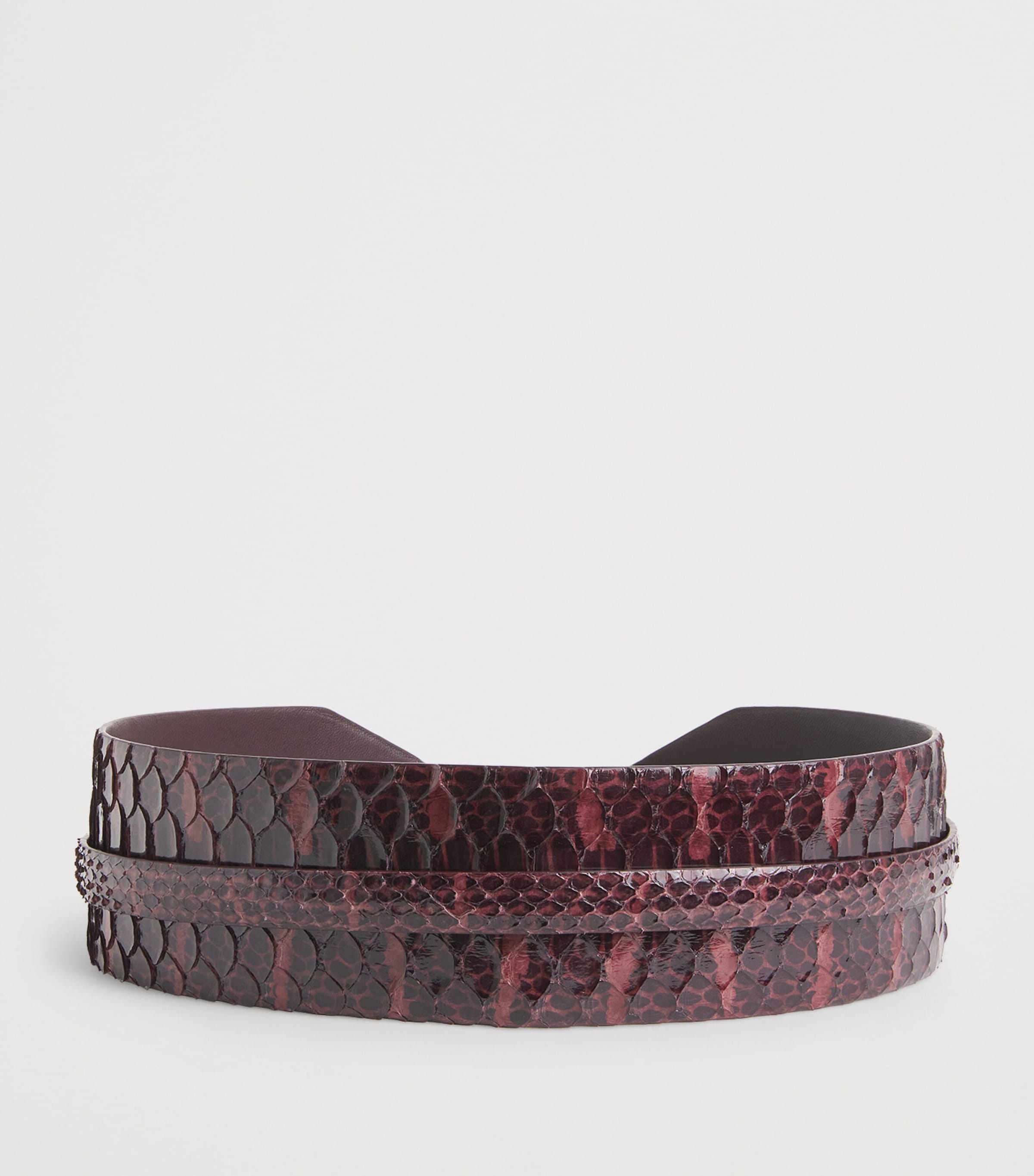 Alaïa Wide Leather Belt Bordeaux Image 3