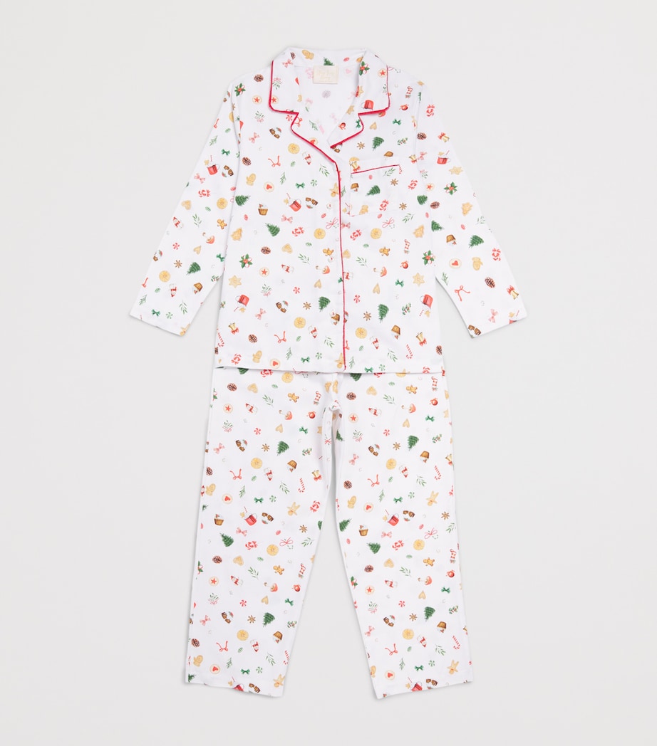 Story Loris Festive Print Pyjama Set (3-14 Years) Image 3