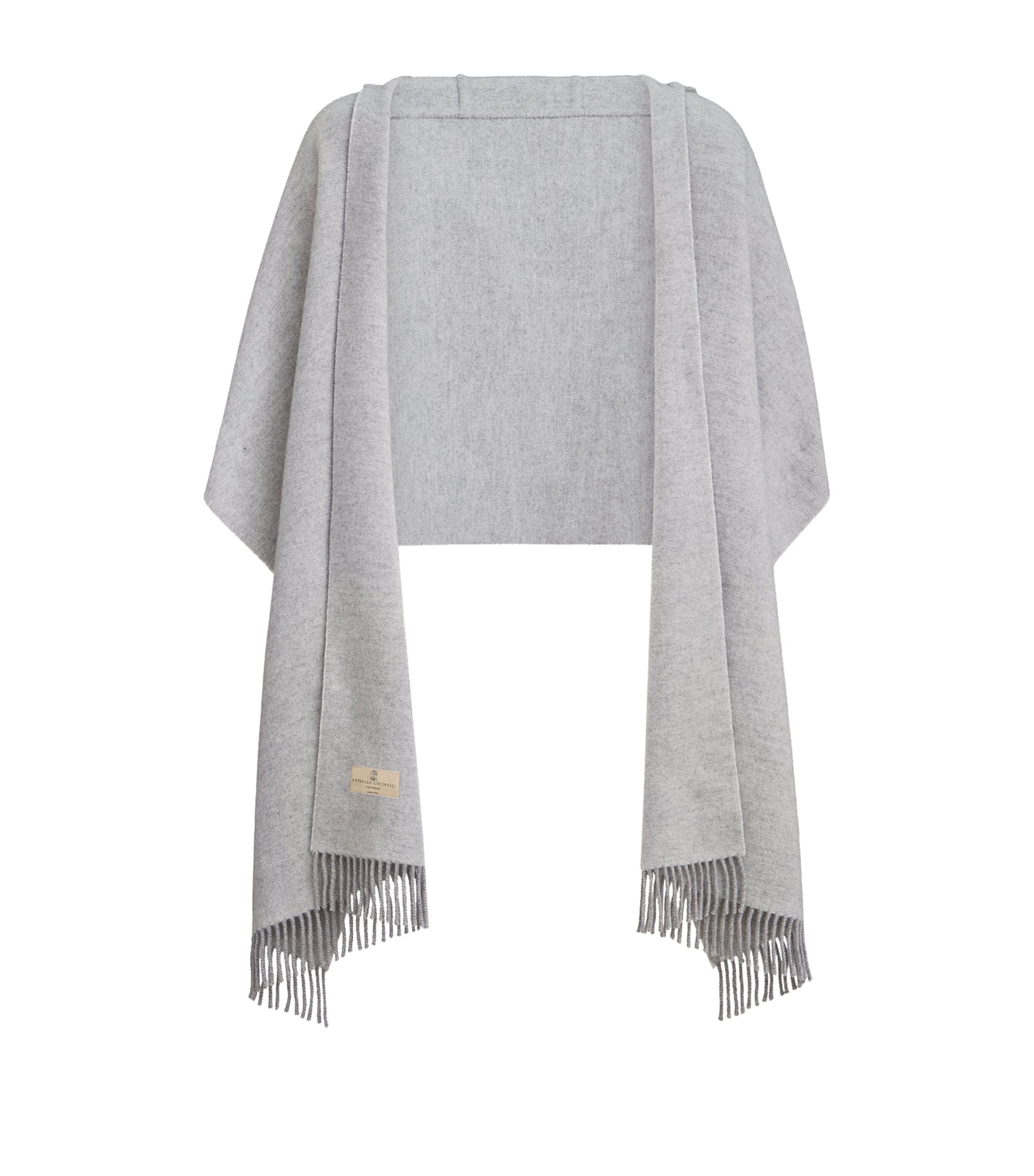 Brunello Cucinelli Wool-Cashmere Hooded Scarf Image 1