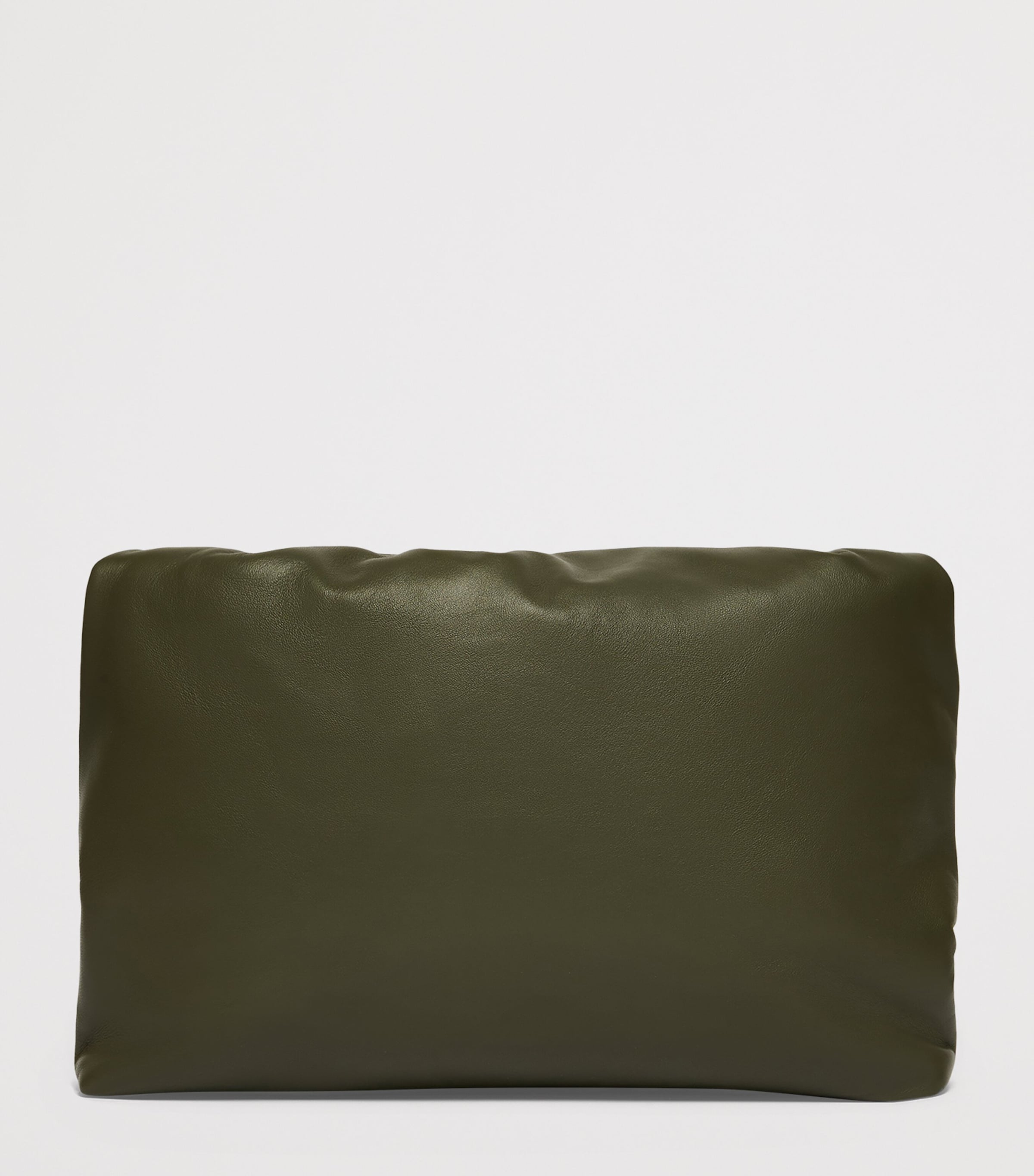 Weekend Max Mara Large Leather Pasticcino Shoulder Bag Dark Green Image 4