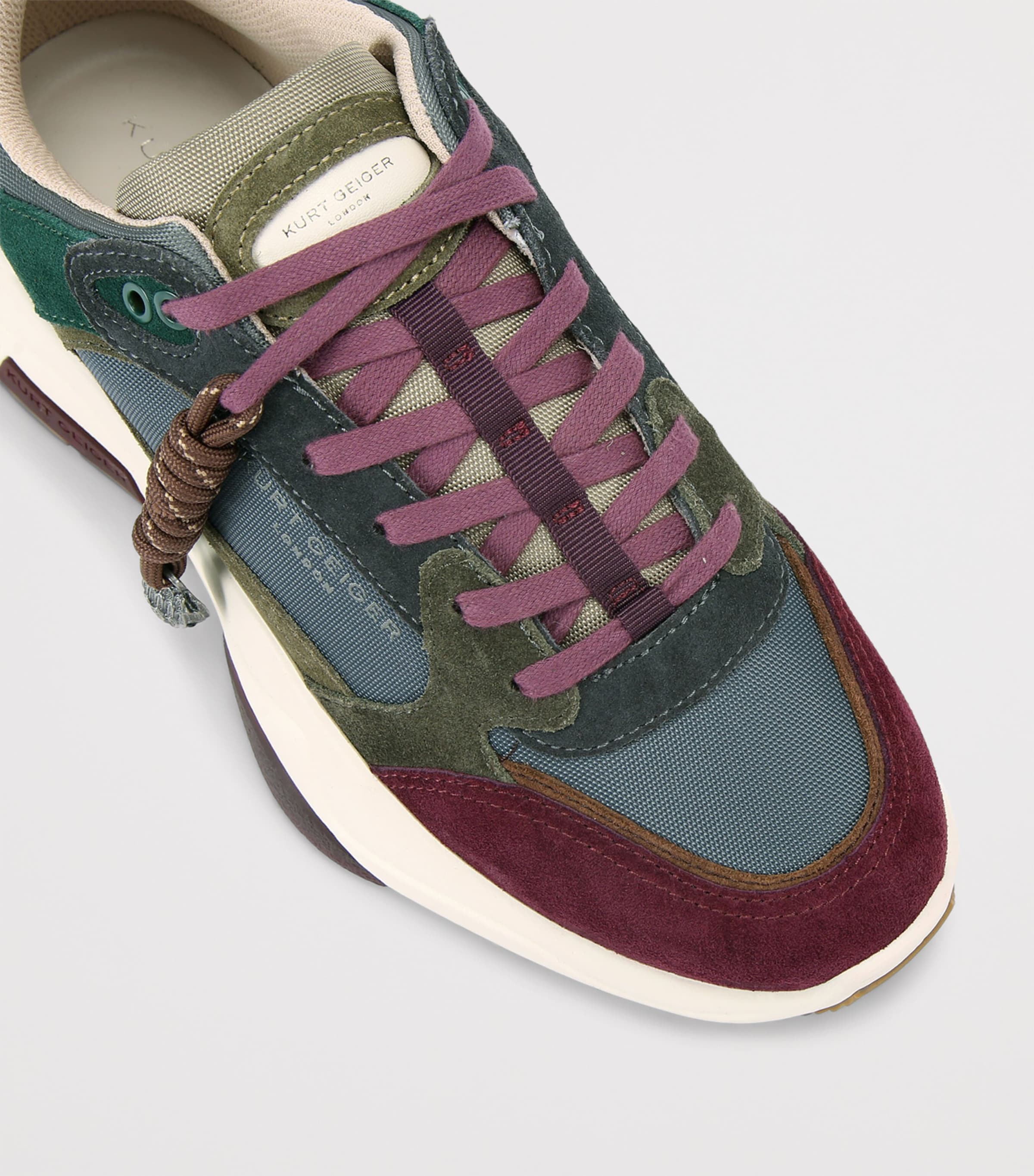 Leather Royston Sneakers WINE COMB Image 3