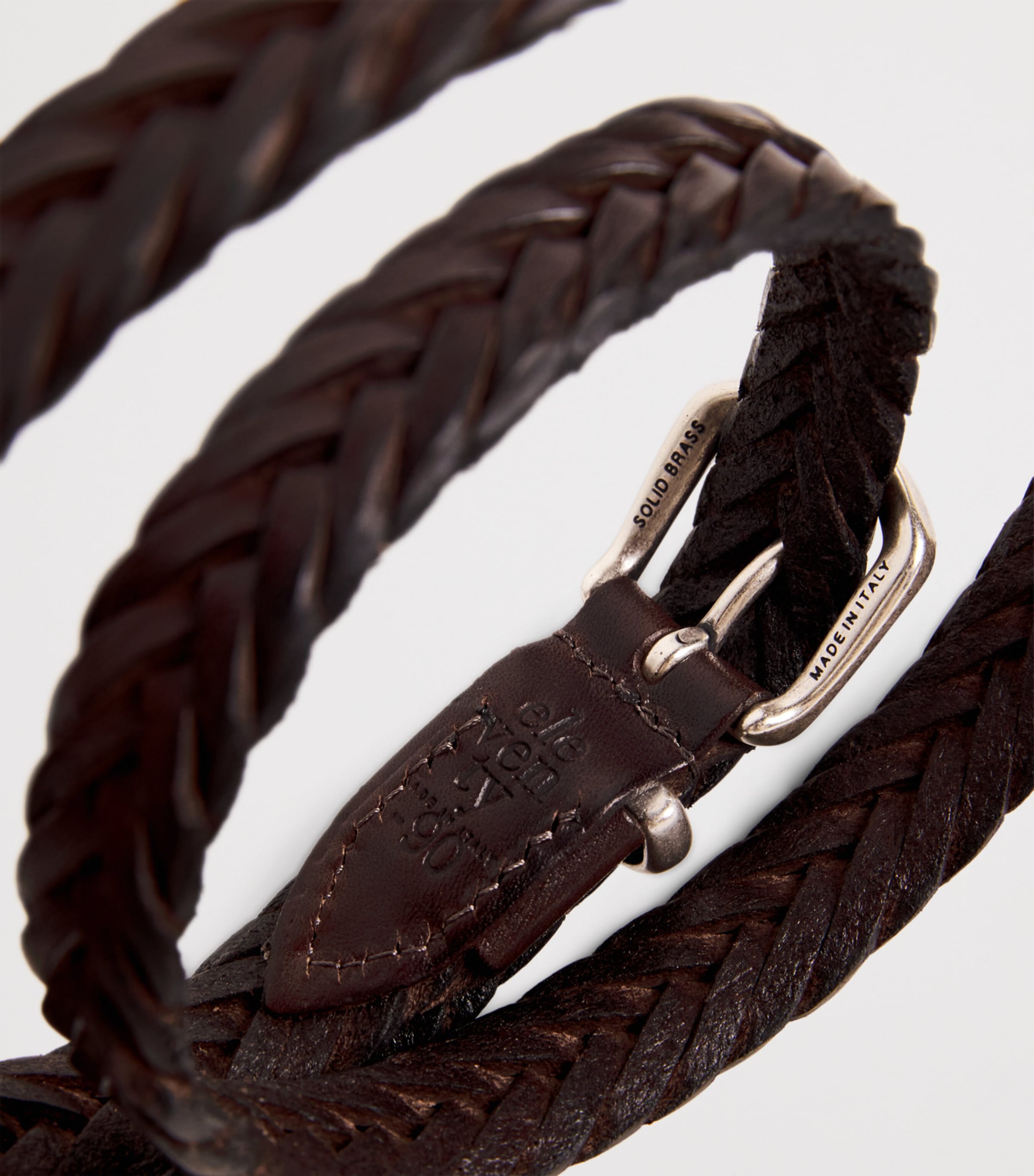 Leather Braided Belt MORO Image 5