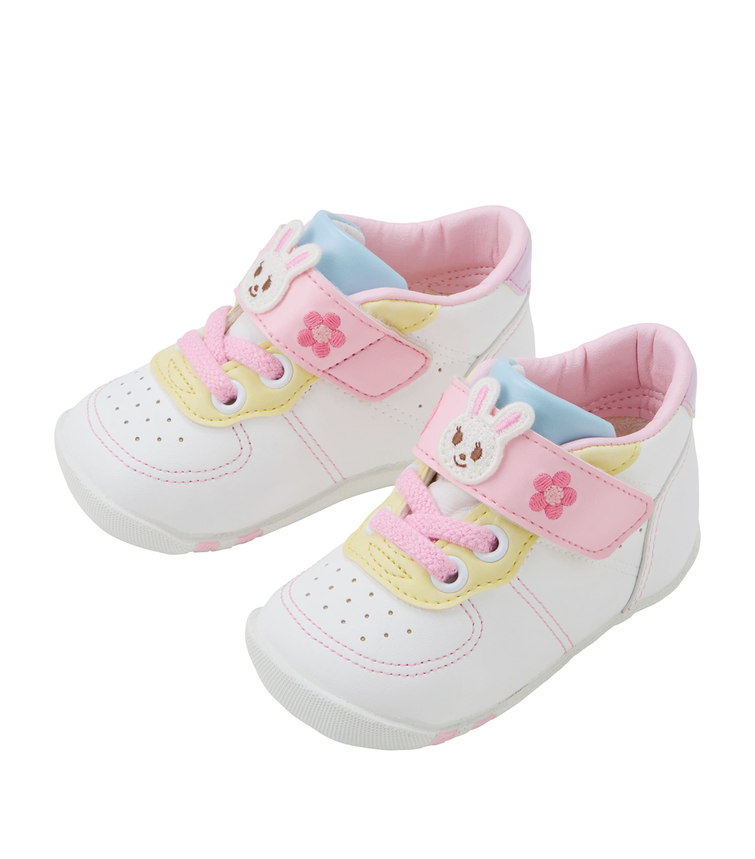 Miki House Bunny-Appliqué Sneakers | Kids New In | Baby Clothing | Baby Shoes | Trainers | Designers | Miki House