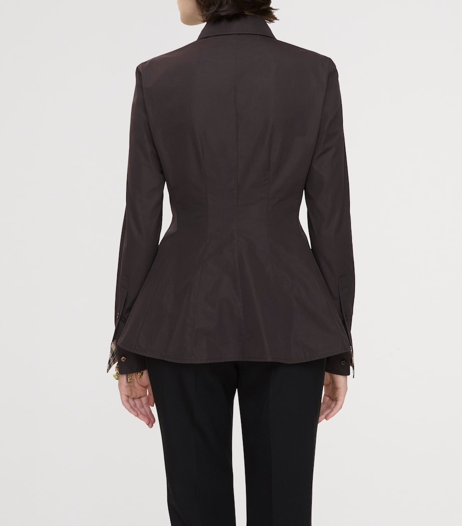 Cotton Slim-Fit Shirt BARK Image 3